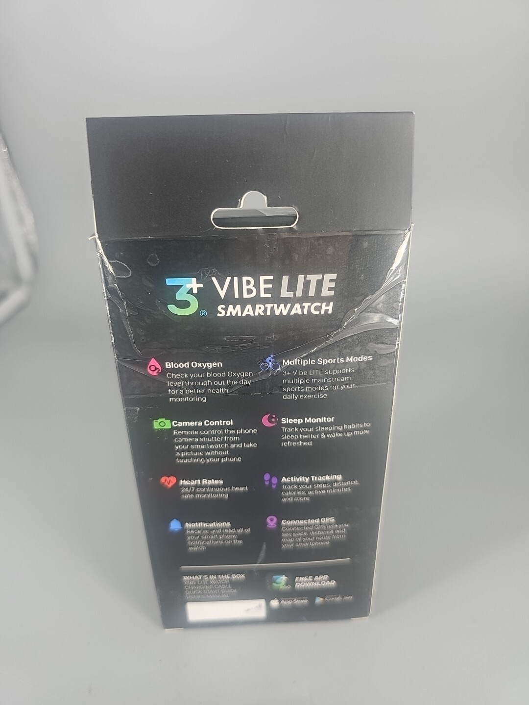 3Plus Vibe Lite Smartwatch Fitness Trackers *BLACK*