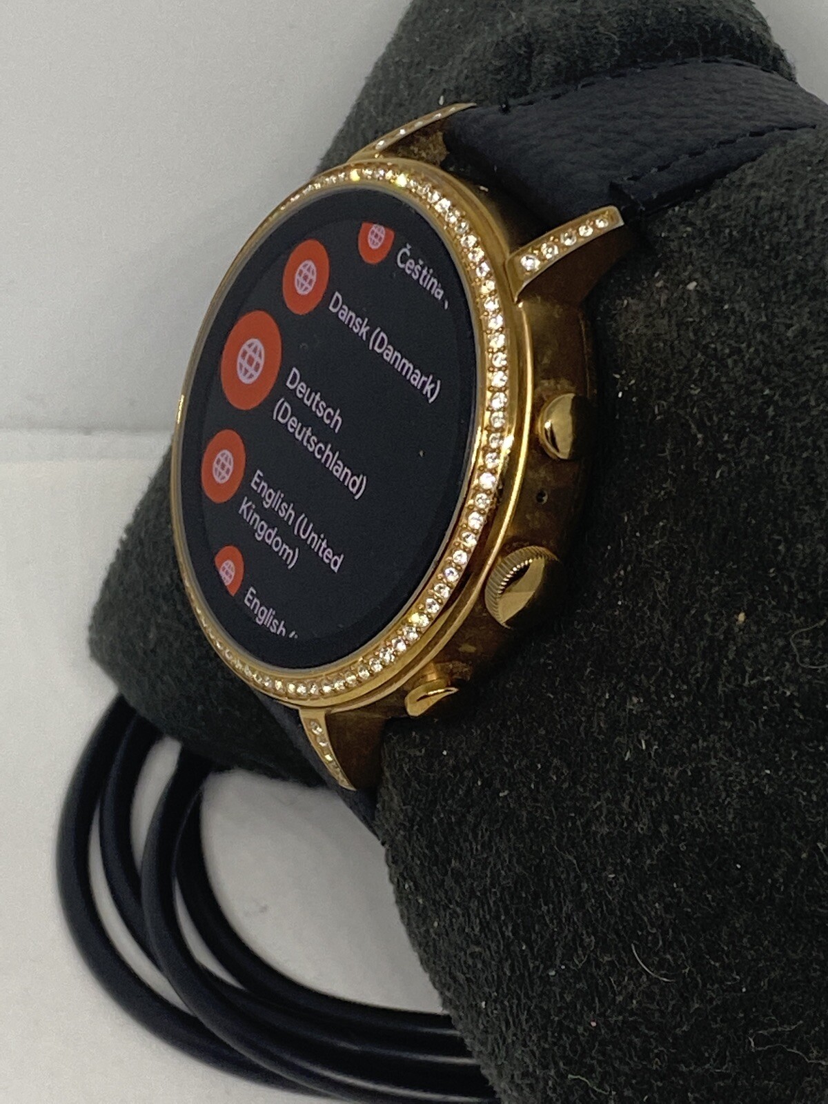 Fossil Gen 4 Authentic Digital Dial Smart Watch Custom Band FTW6015 AB431