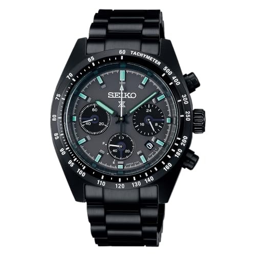 SEIKO Prospex Speedtimer Solar Chronograph All Black Watch SBDL103 Men Watch NEW