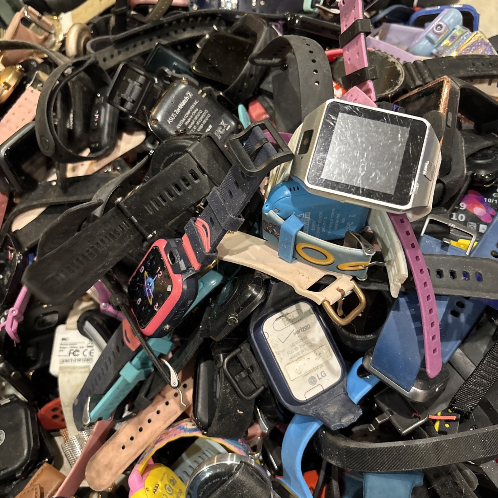 Lot of (380+) Untested Watches Smart Casio Samsung Asus For Parts or Repair ++