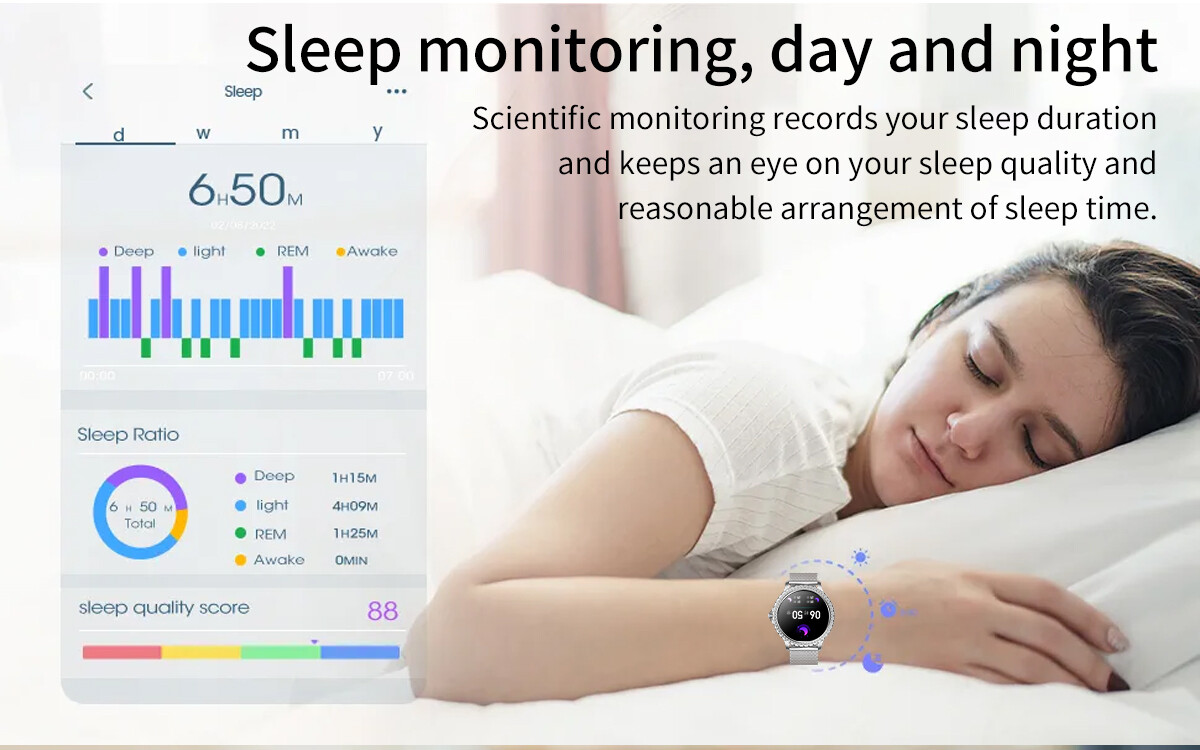 Smart Watch For Girls Women Smartwatch Bluetooth Sport Watch For iOS Android