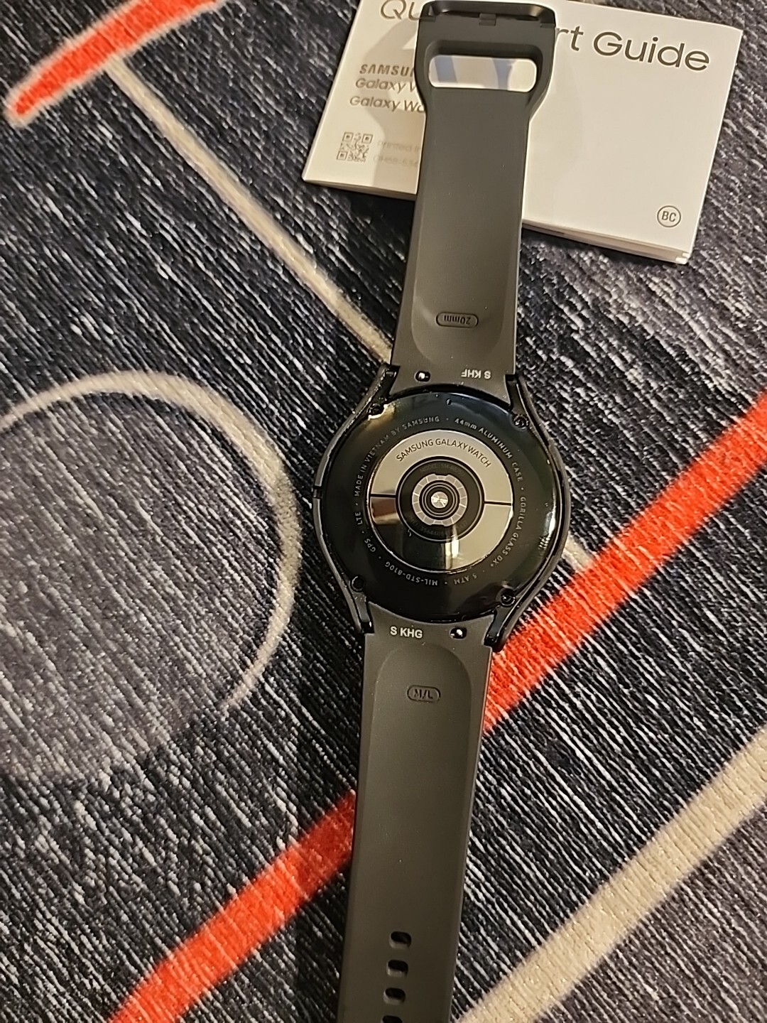 Samsung Galaxy Watch4 SM-R875 44mm Aluminum Case with Sport Band – Black…