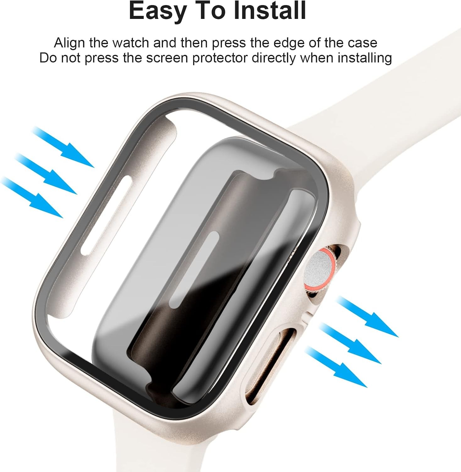 10 Colorful Pack of Cases for Apple Watch Series 3/2/1 42mm with Glass Protector