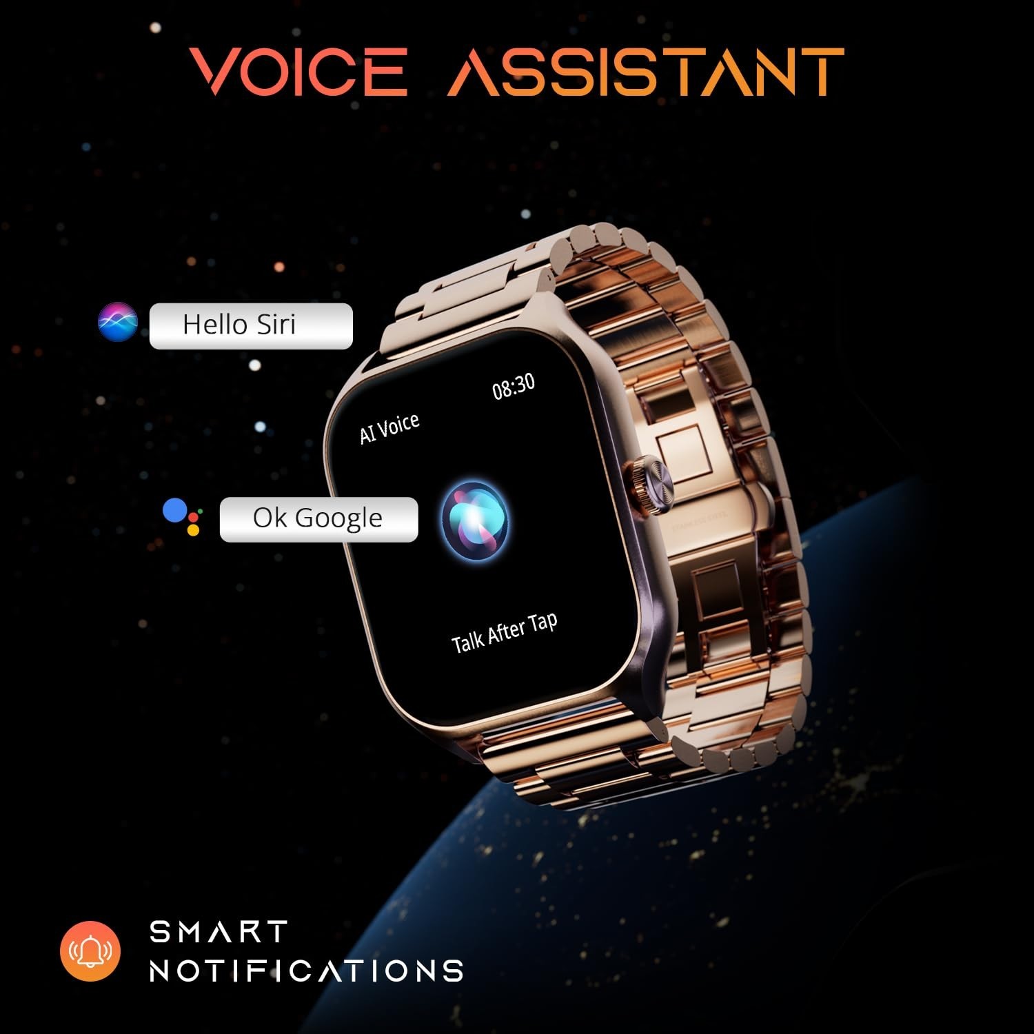 Fire-Boltt 1.78 Inch Smart Watch | Sports Mode, Water-Resistant, Health Tracking