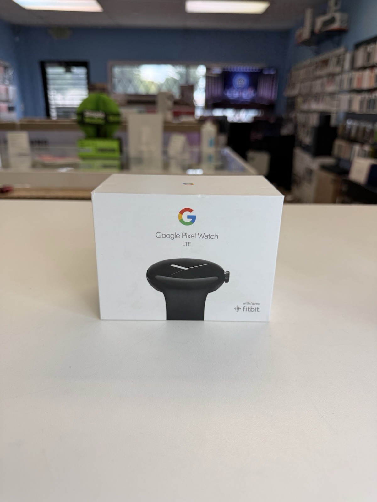 Google Pixel Watch Matte Black Case Obsidian Band Android Bluetooth New