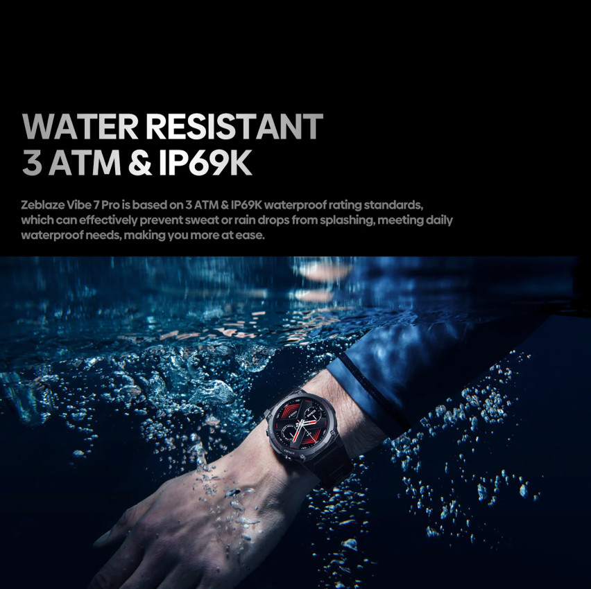 Gear Smart Watch VIBE 7 PRO Voice Calling Waterproof Fitness for Men and Women