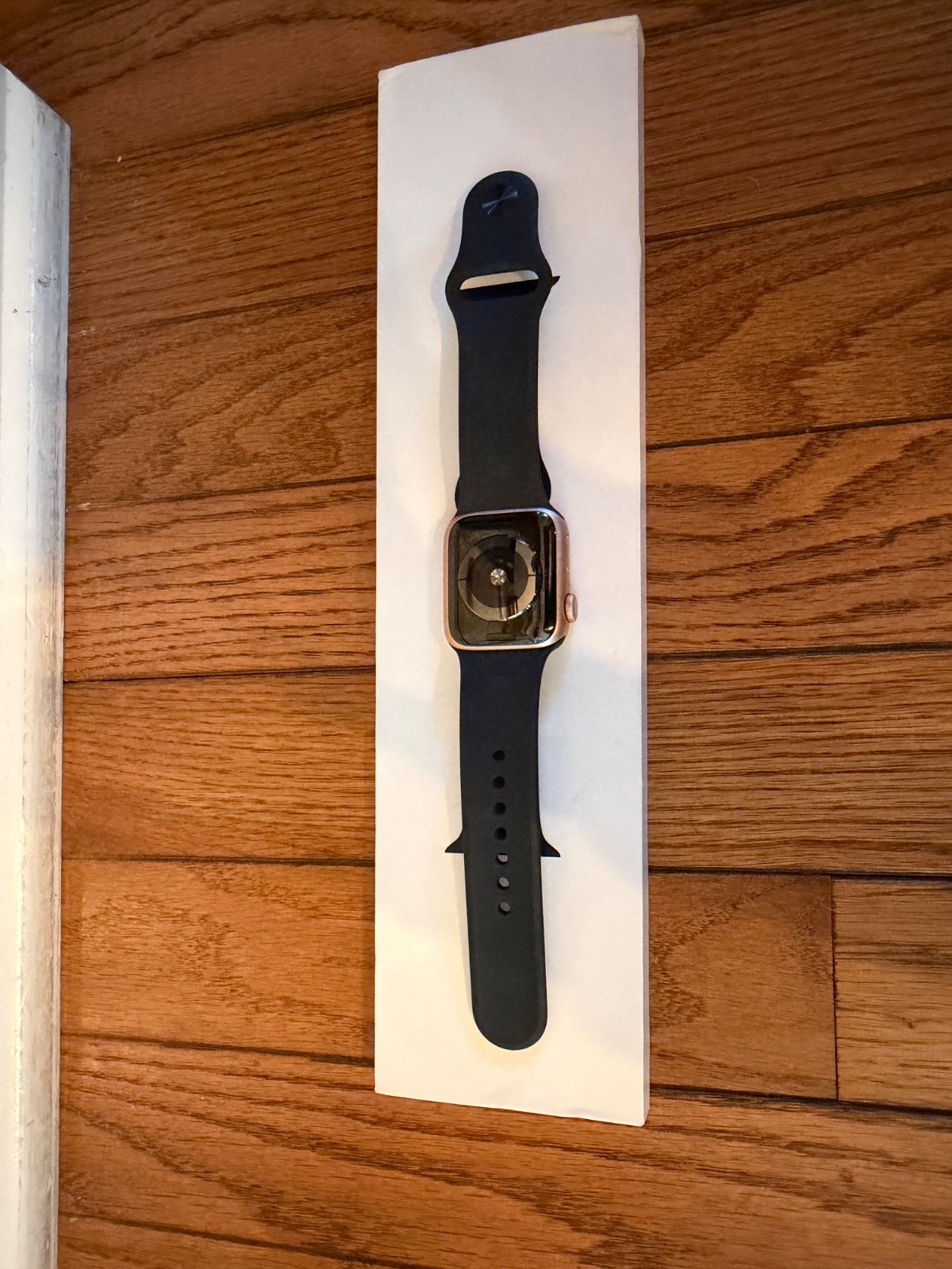 Apple Watch Series 4 40 mm Gold Aluminum with Pink Sand & Black Sport Bands