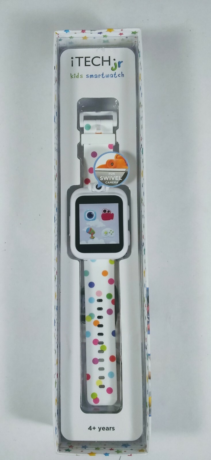 iTech Jr. Kids Smartwatch Rainbow Polka Dots.With Games And More.