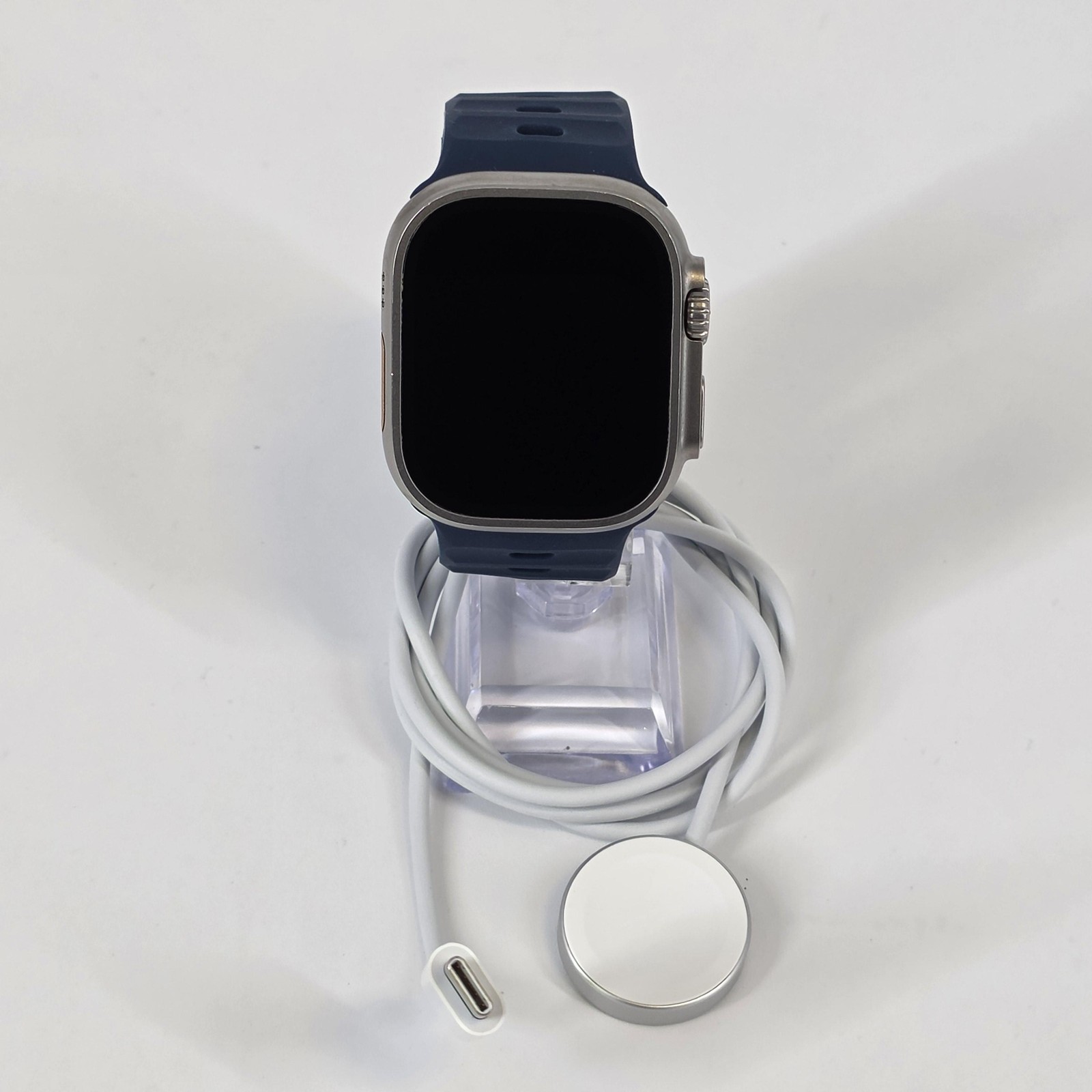 Apple Watch (Ultra 2) 49mm Natural Titanium (LTE) w/ Blue Ocean Band – Excellent