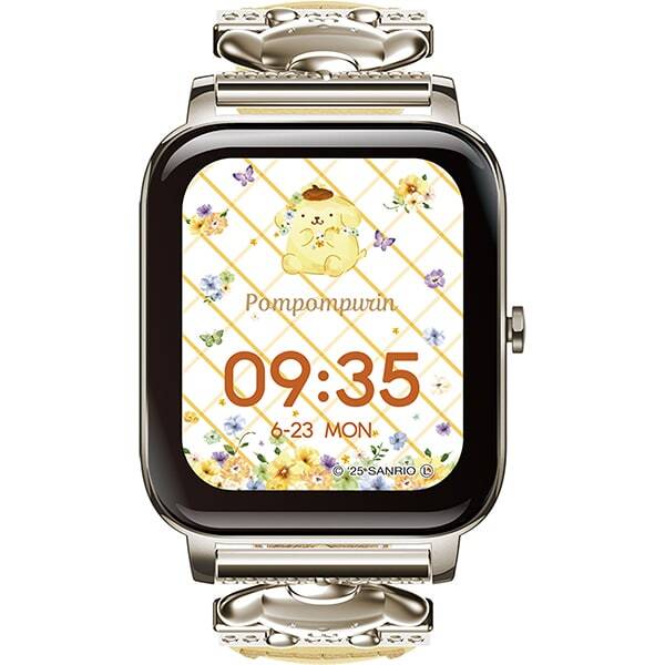 GREEN HOUSE Smartwatch Sanrio Characters Pompompurin GH-SMWL-PN Yellow W/Box