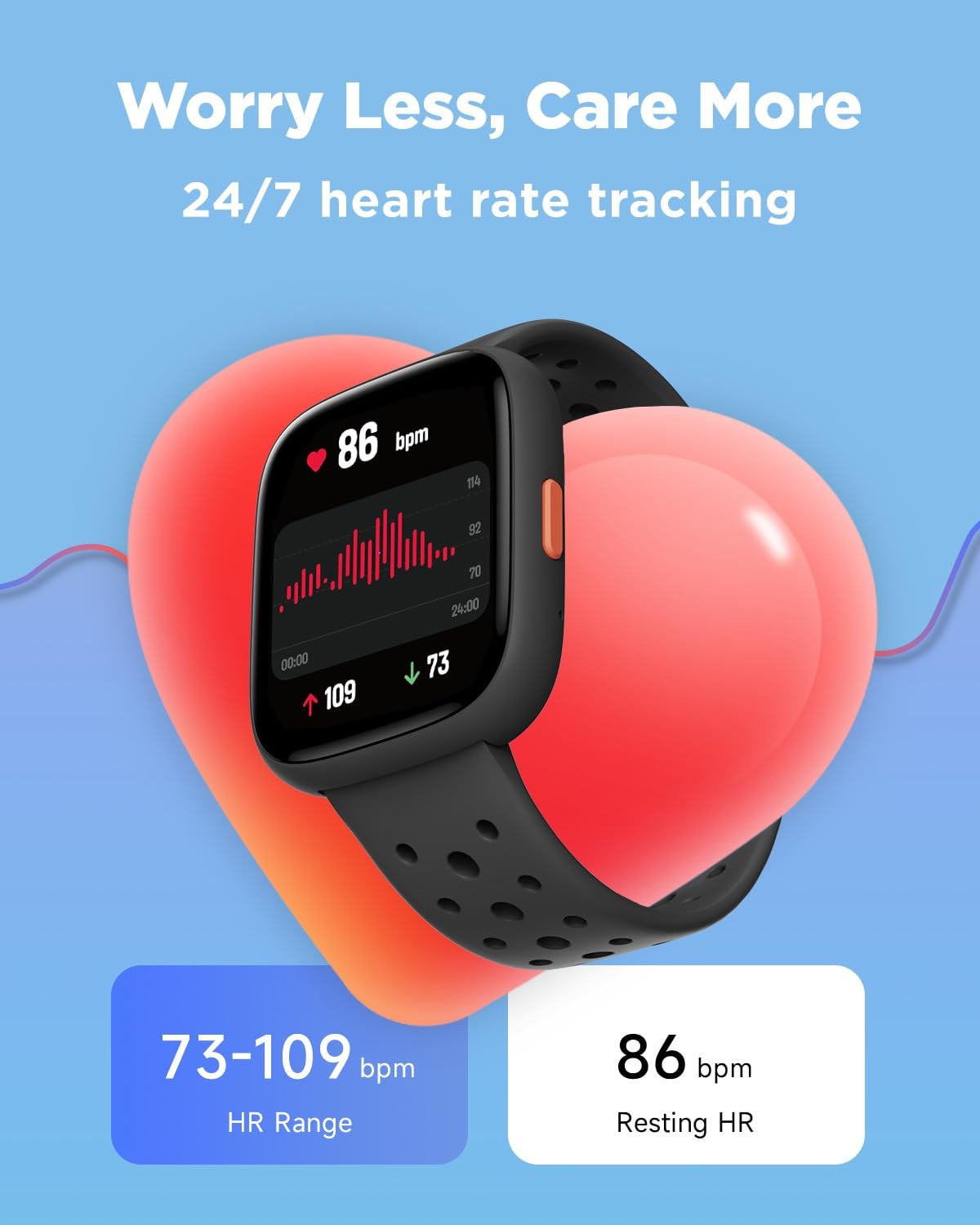 Smart Watch for Kids, 1.8″ Fitness Tracker Watch Pedometer, Heart Rate, Sleep…