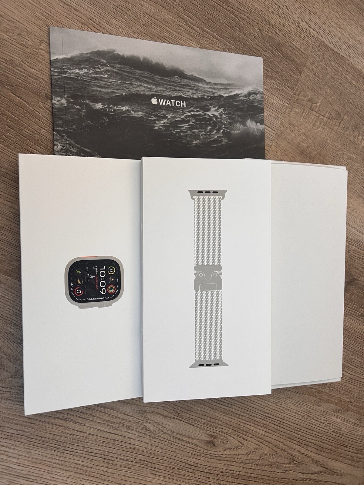 Brand New Sealed Apple Watch Ultra 2 49MM Natural Titanium Milanese Band A2986