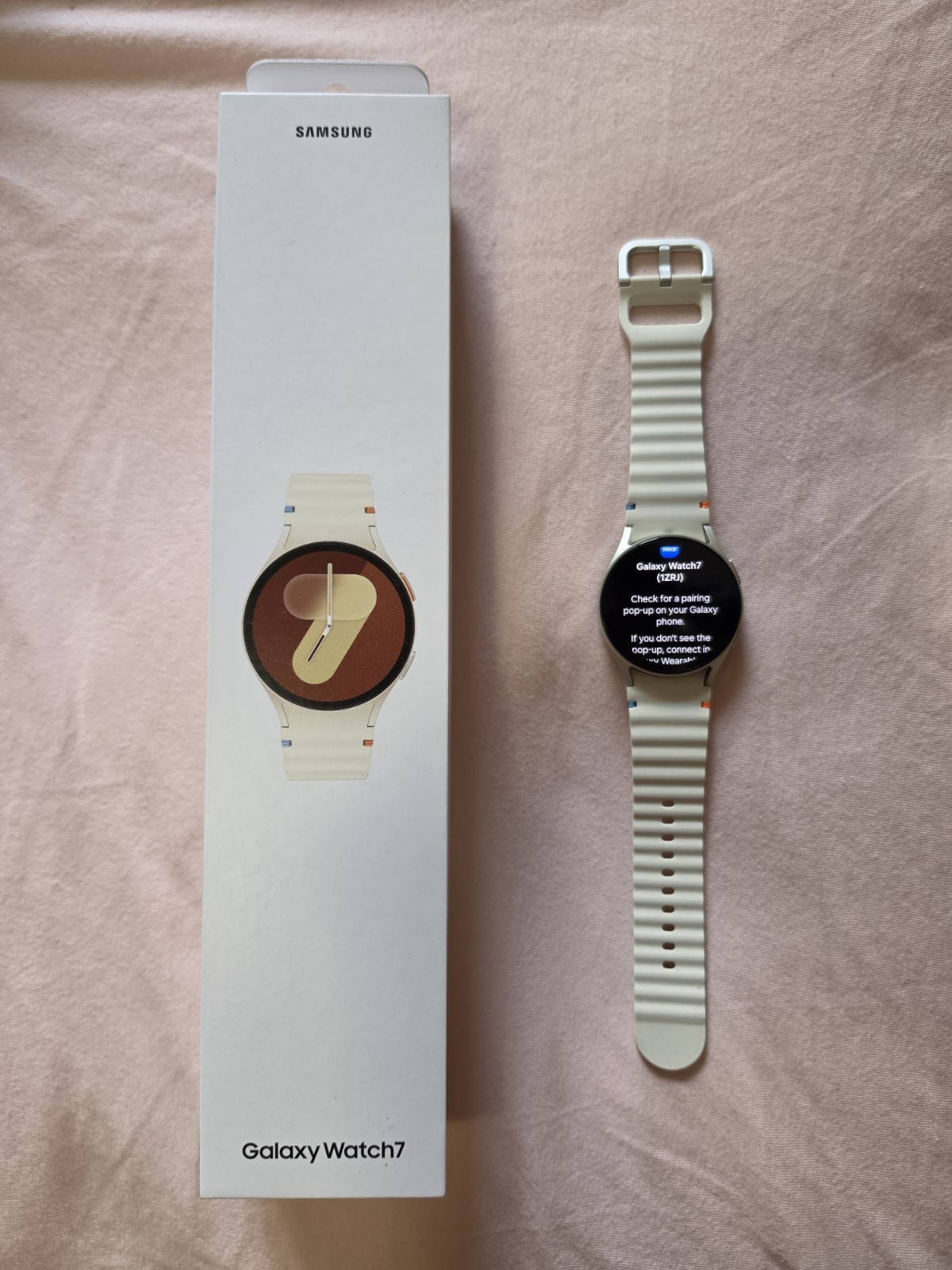 Samsung-Galaxy Watch7 Aluminum Smartwatch 40mm BT – Cream