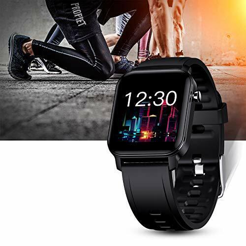 Smart Watch Fitness Tracker-1.4 Inch Full Touch Screen Android Black