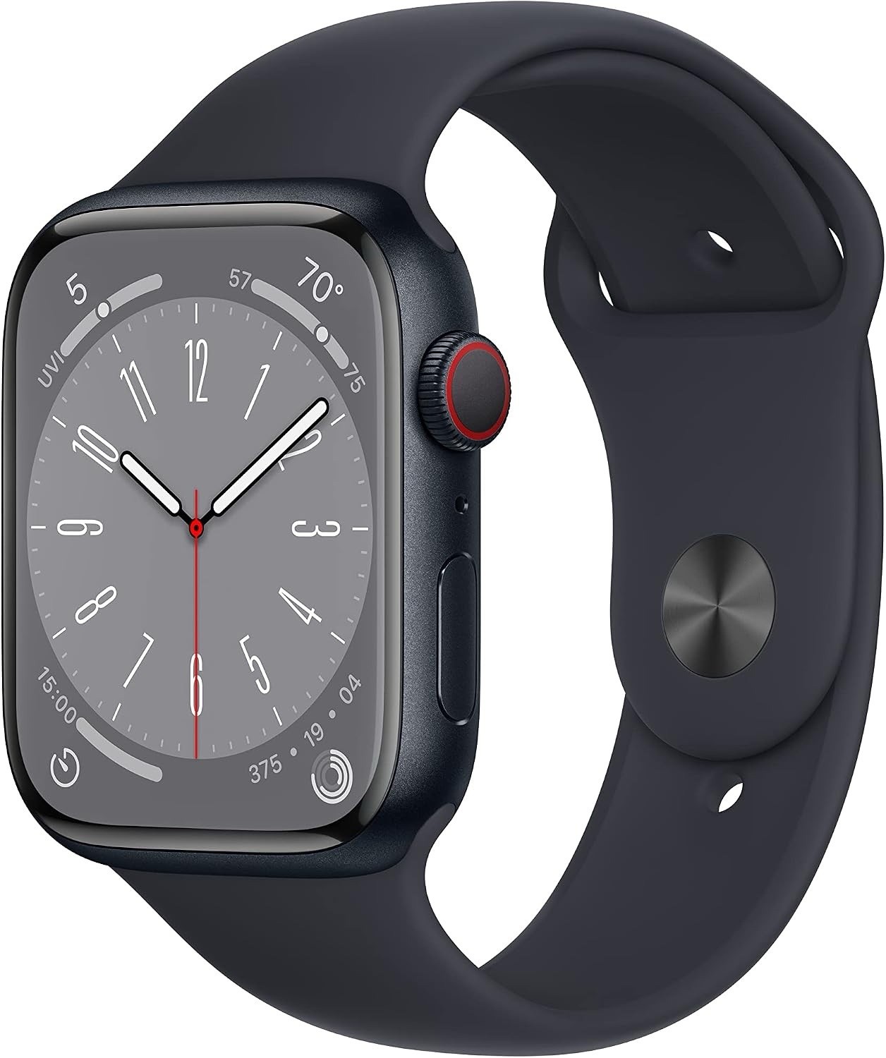 Open Box NEW Apple Watch Series 8 GPS Cellular BLK 45mm A2774 Aluminum MNVL3LL/A