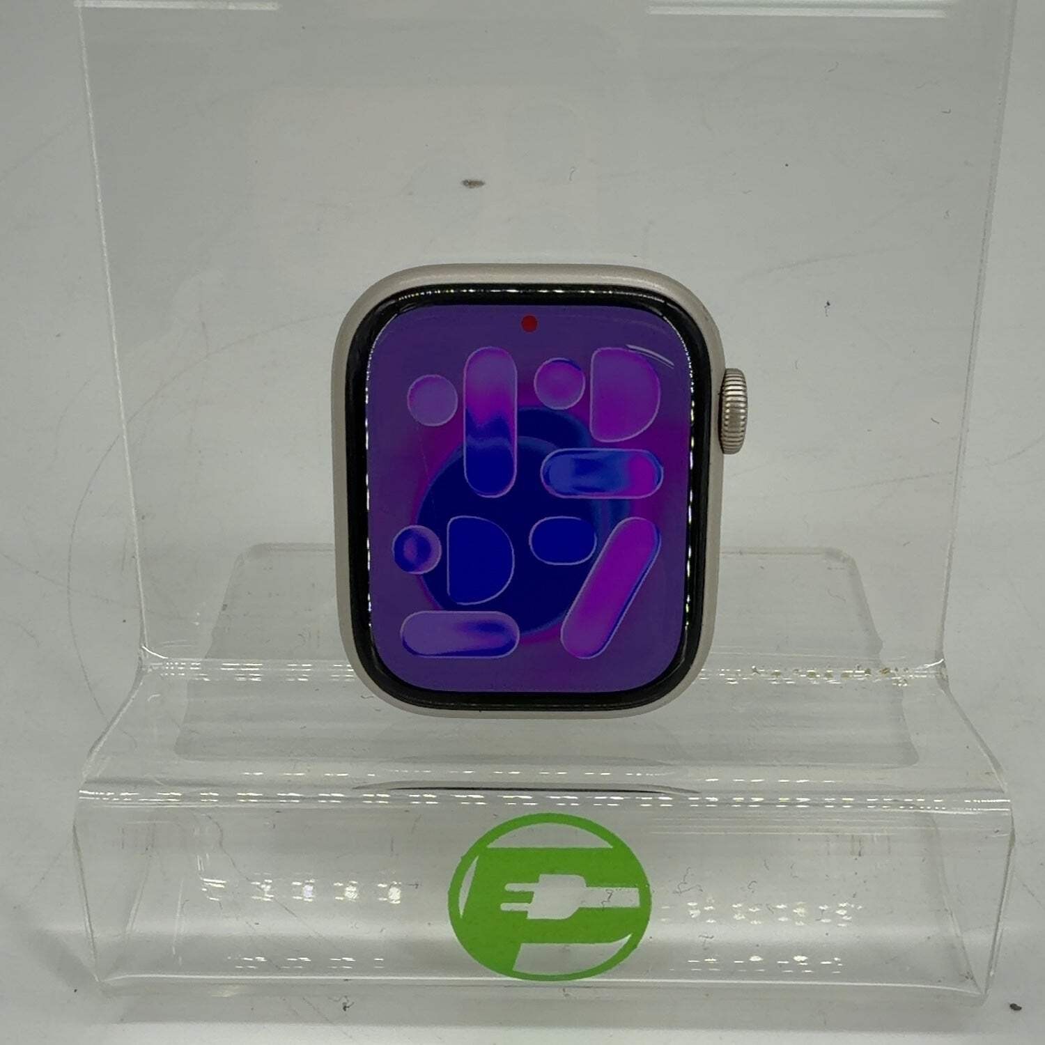 Unlocked Apple Watch Series 7 41MM Silver Aluminum A2475 Face Only