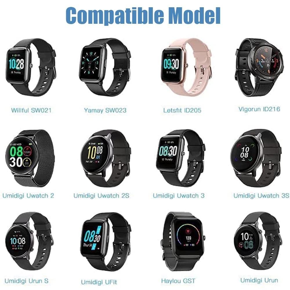 Charger for VeryFitPro Fitpolo Tozo Smartwatch Magnetic Charging Cable Cord 2-Pa