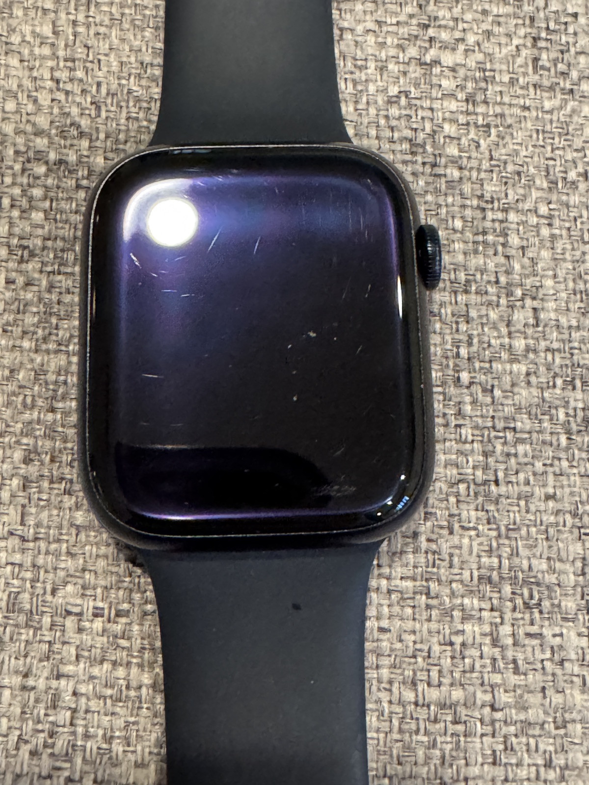 Apple Watch Series 9 45mm Aluminum Case with Sport Band – Midnight, S/M (GPS…