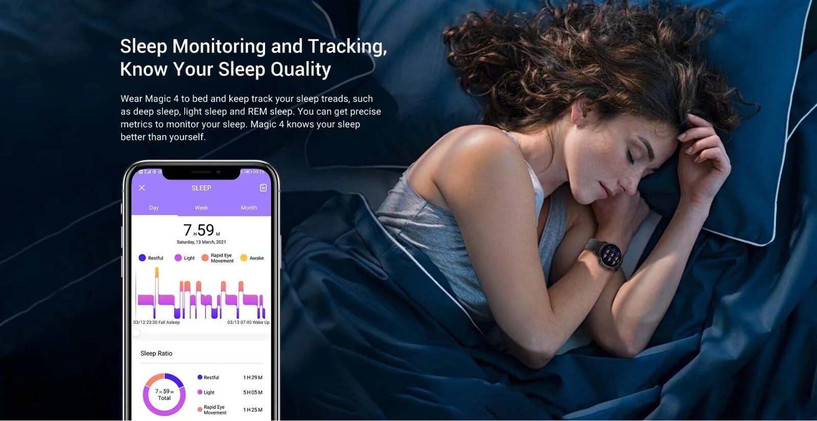 Smart Watch Sports Waterproof Sleep Bluetooth iPhone WIFI GPS Calling HD Screen