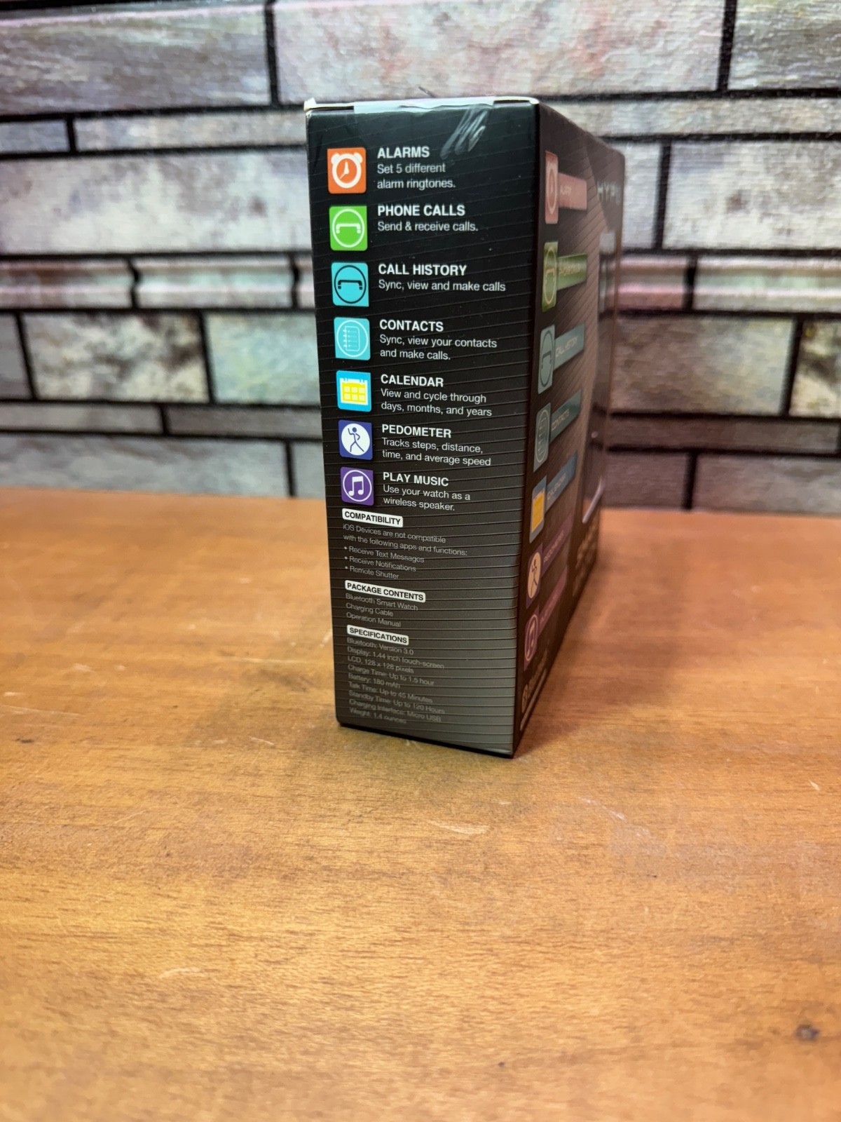 Hype Smart Watch Black w/ Bluetooth, New in Box, Free quikSHIP!!