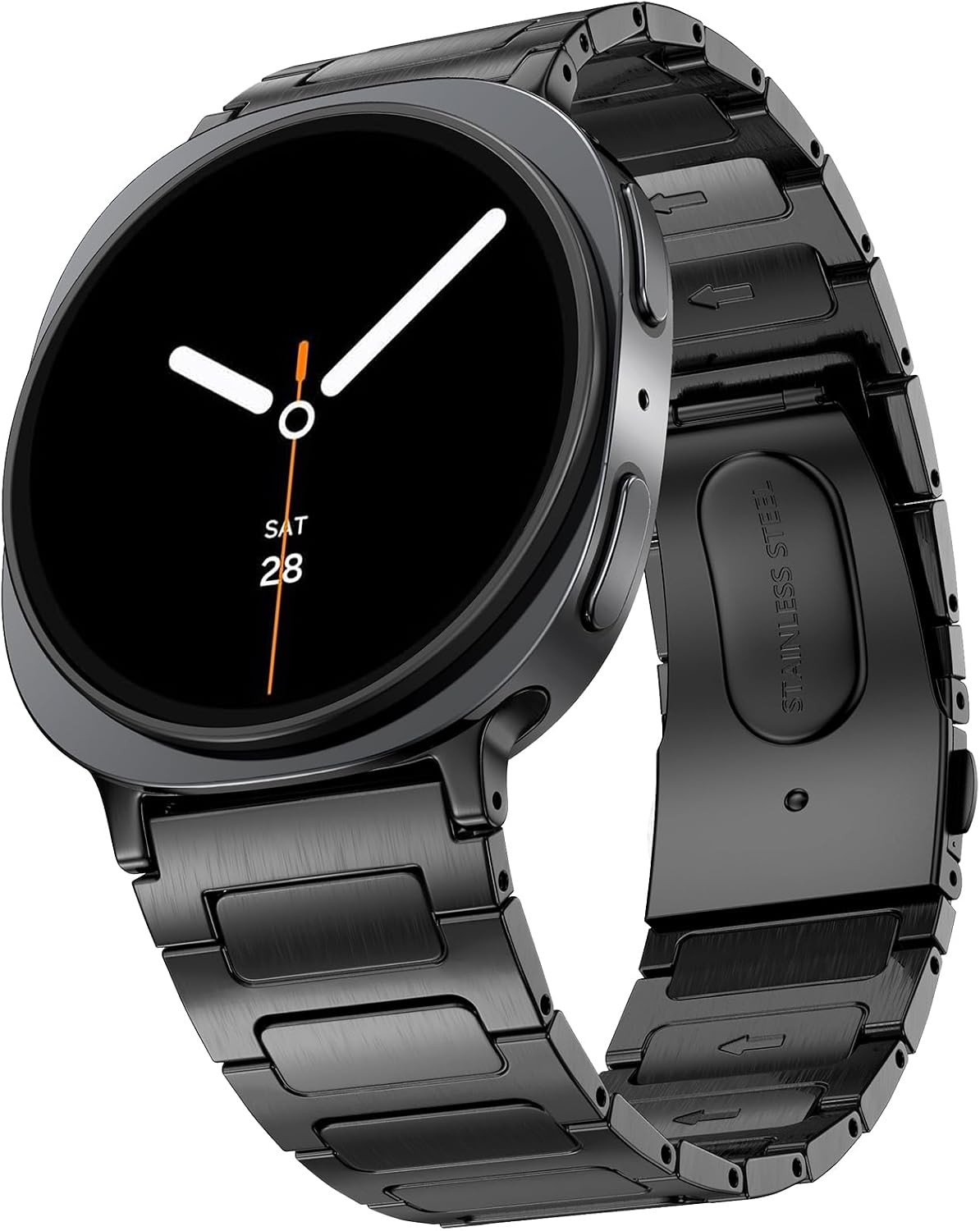 Case For Samsung Galaxy Watch 8 Classic 46mm, Solid Metal Replacement Band