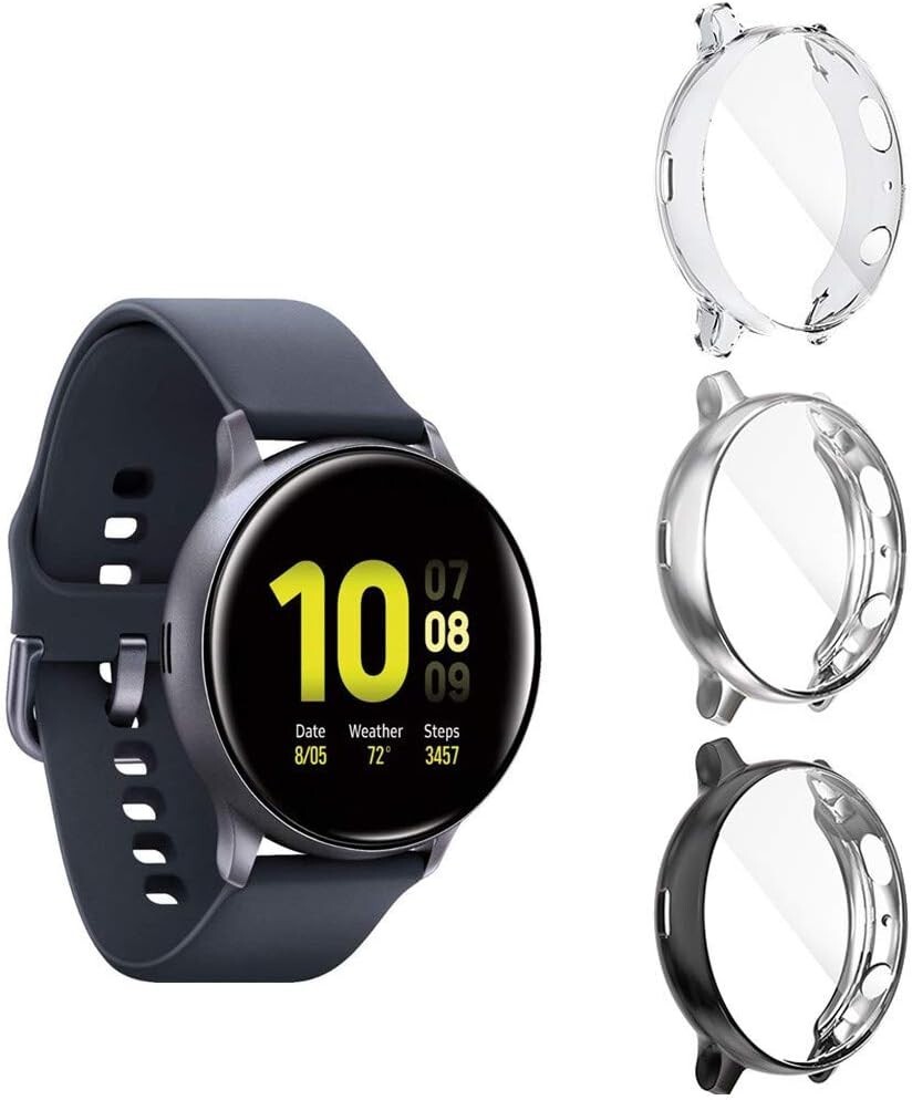 3 Pack For Samsung Galaxy Watch Active 2 Case 40mm 2019 Protective TPU Cover NEW