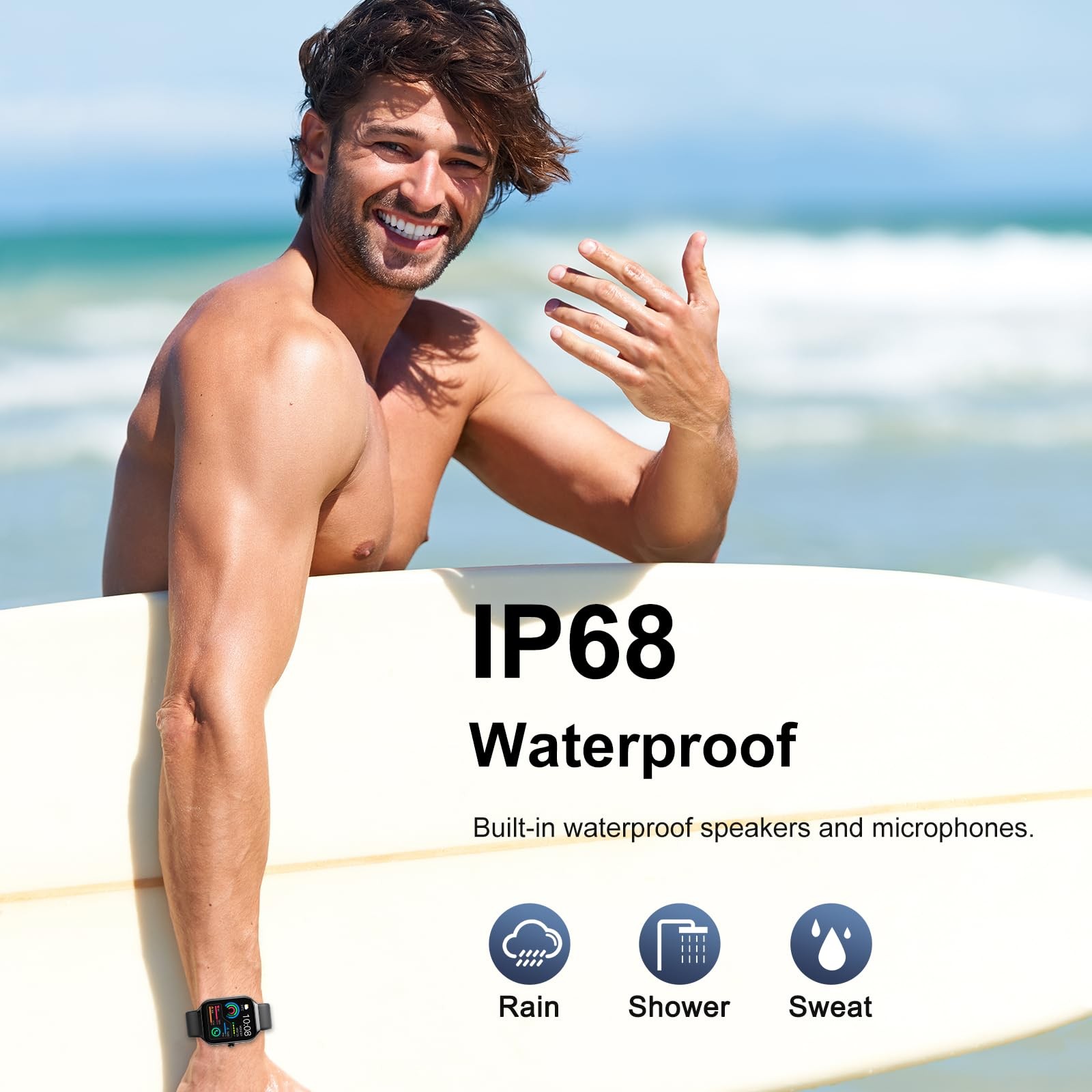 Reloj Inteligente Deportivo Con Llamadas Bluetooth Smart Watch Para Hombre Mujer