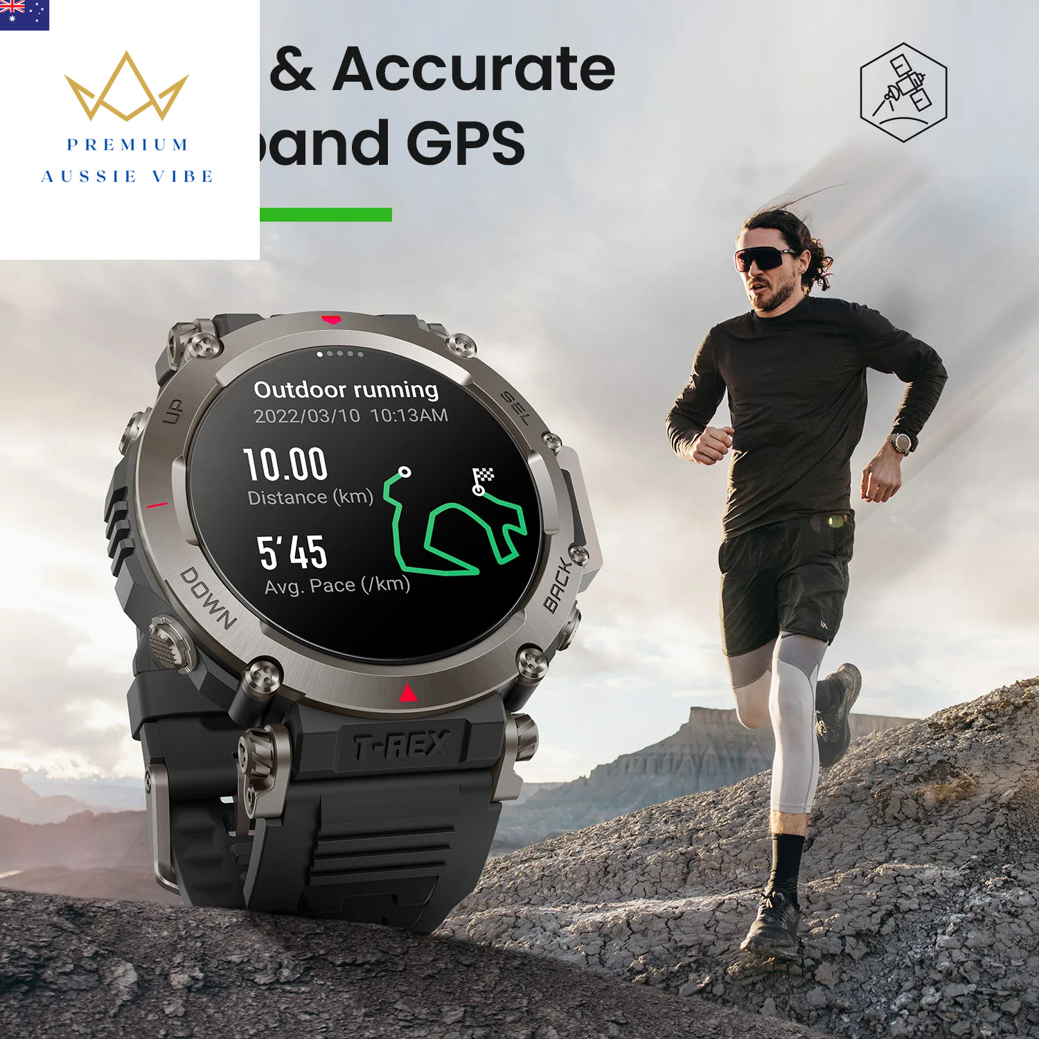 New T-Rex Ultra 47Mm Smart Watch Ultimate Outdoor GPS 20-Day Battery Life Smart