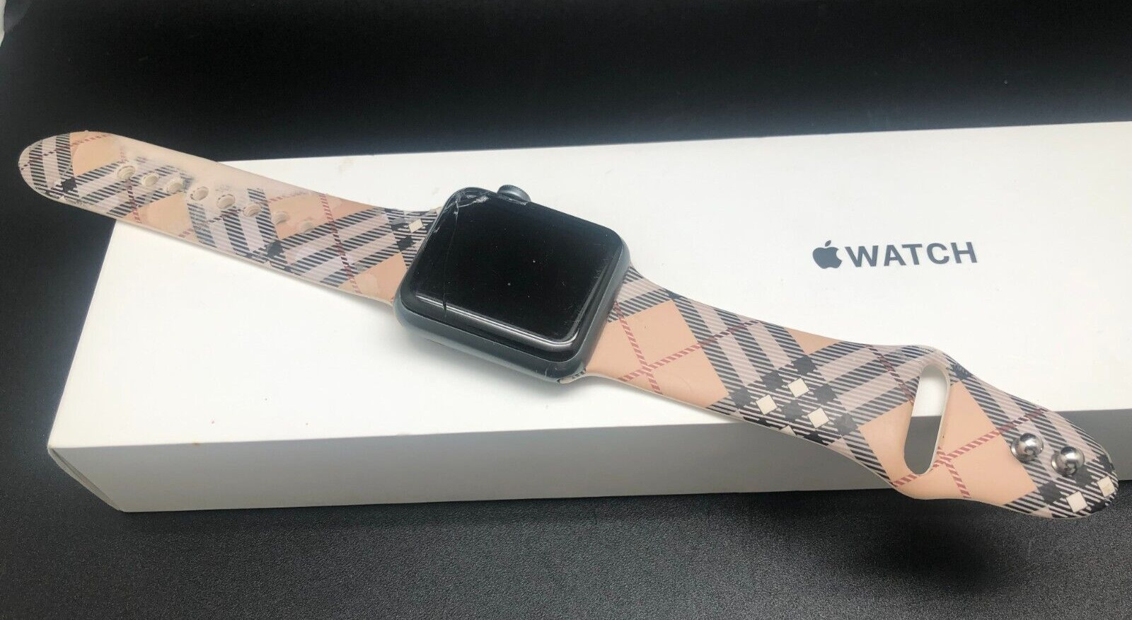Apple Watch Series 1 38mm (For Parts) + Box + 2 OEM New Band + 2 Used Band