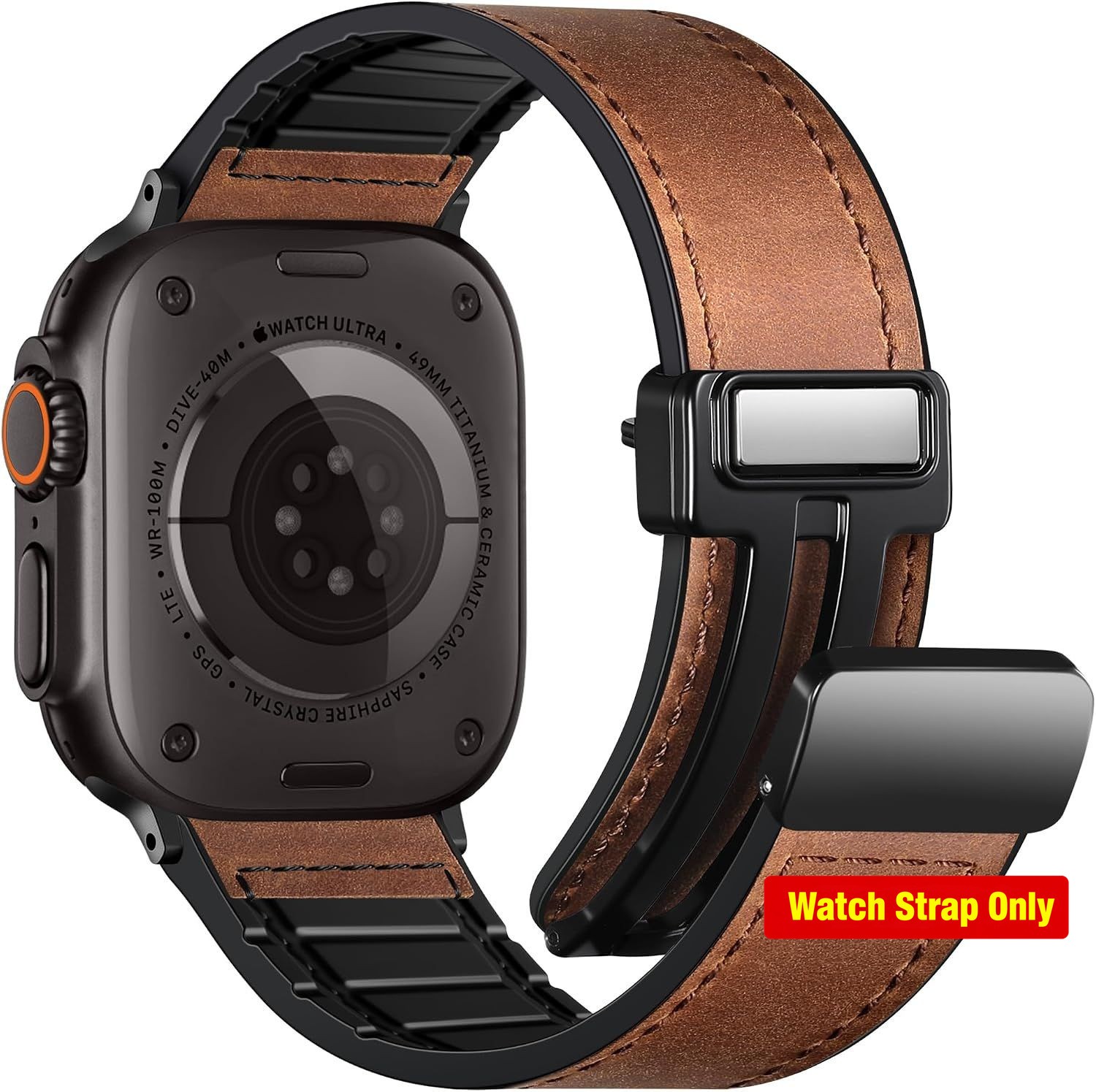 Only Case For Apple Watch 49mm 46mm 45mm 44mm 42mm 41mm 40mm 38mm Leather