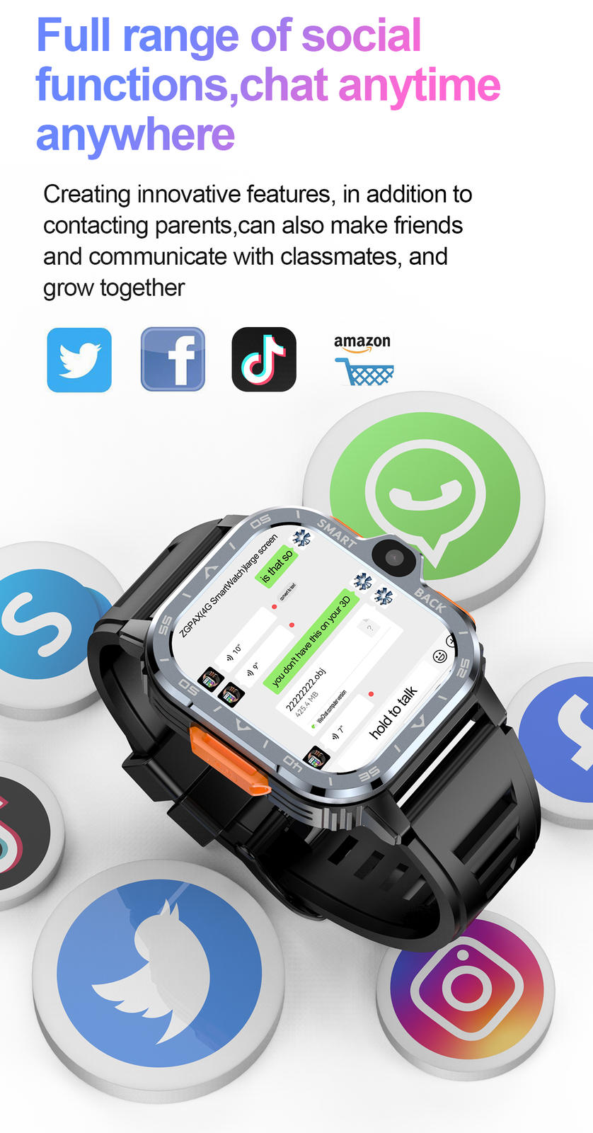 4G WIFI Smart Watch Bluetooth Call Business Outdoor Sports Waterproof Wristwatch