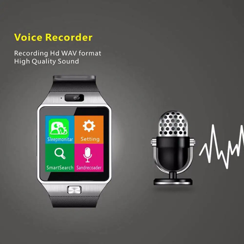 DZ09 Smart Watch with Touch Screen, Camera, Bluetooth, SIM Card Support