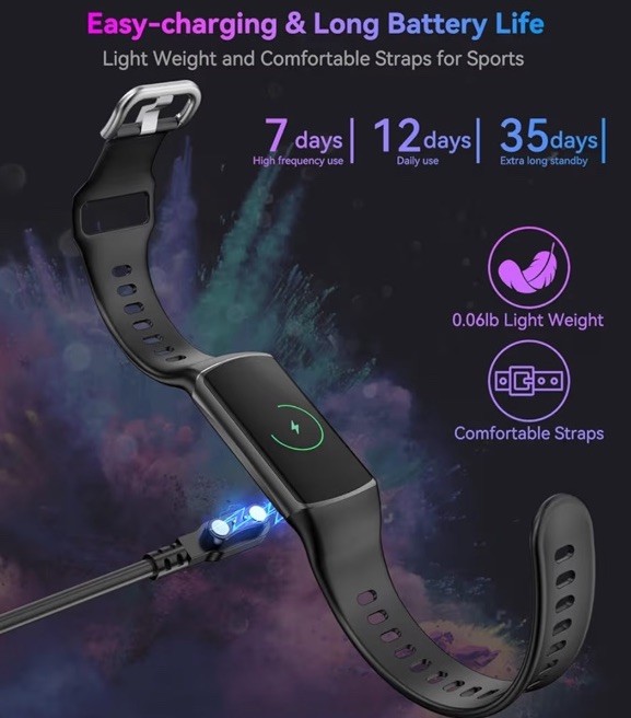 Smart Watch Fitness Tracker Heart Rate Blood Oxygen Sleep Monitor 120 Sports …