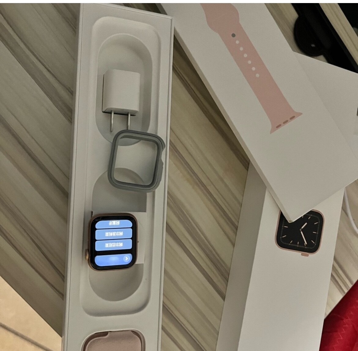 Apple Watch Series 5 40mm Gold Aluminum Case with Pink Sport Band (MWWP2LL/A)…