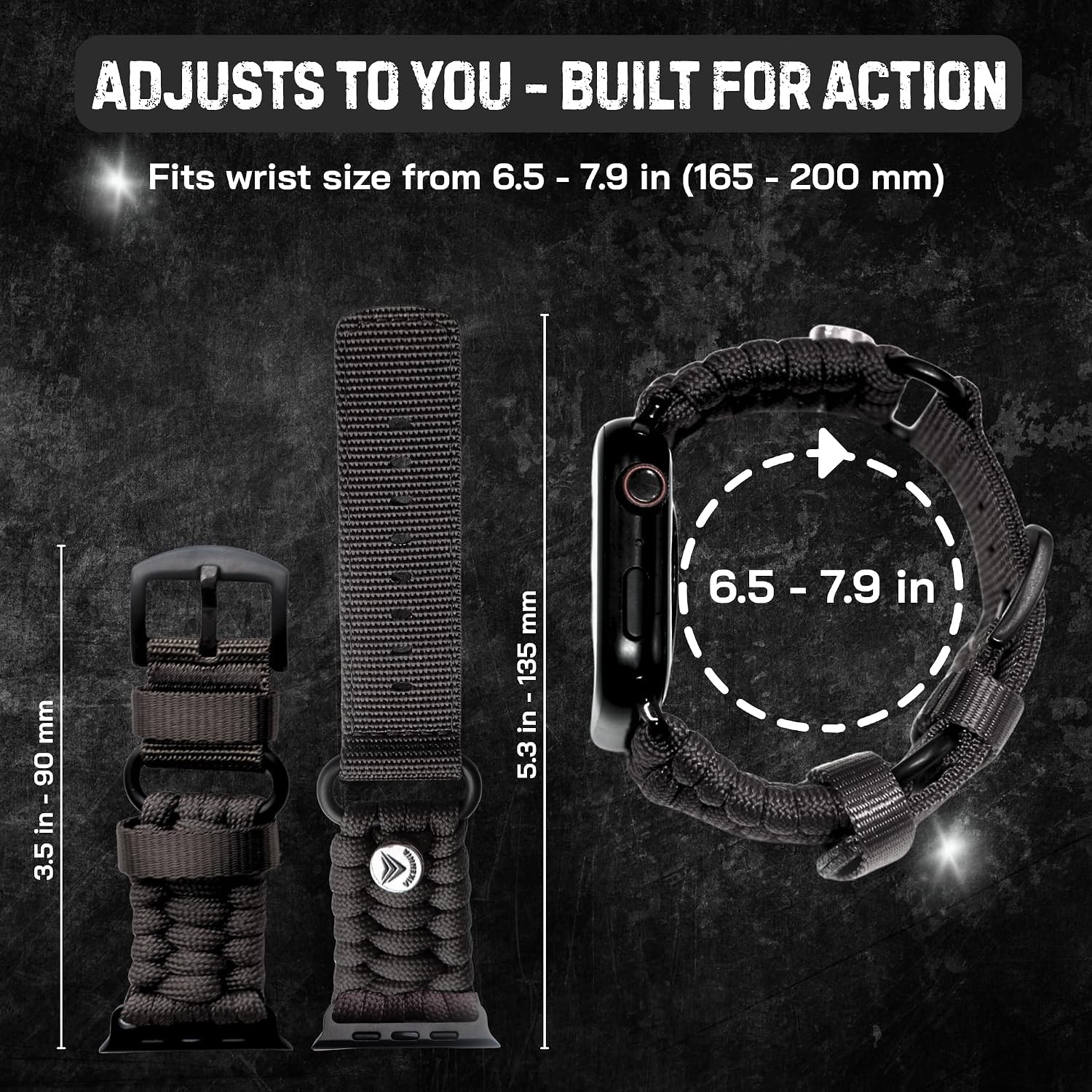 Paracord Strap Compatible with Apple Watch Ultra 49mm Series 10 46mm