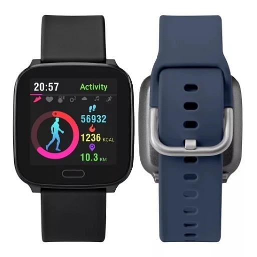 TIMEX iConnect Men’s Active Smartwatch Bundle with Extra Navy Strap TWG025700