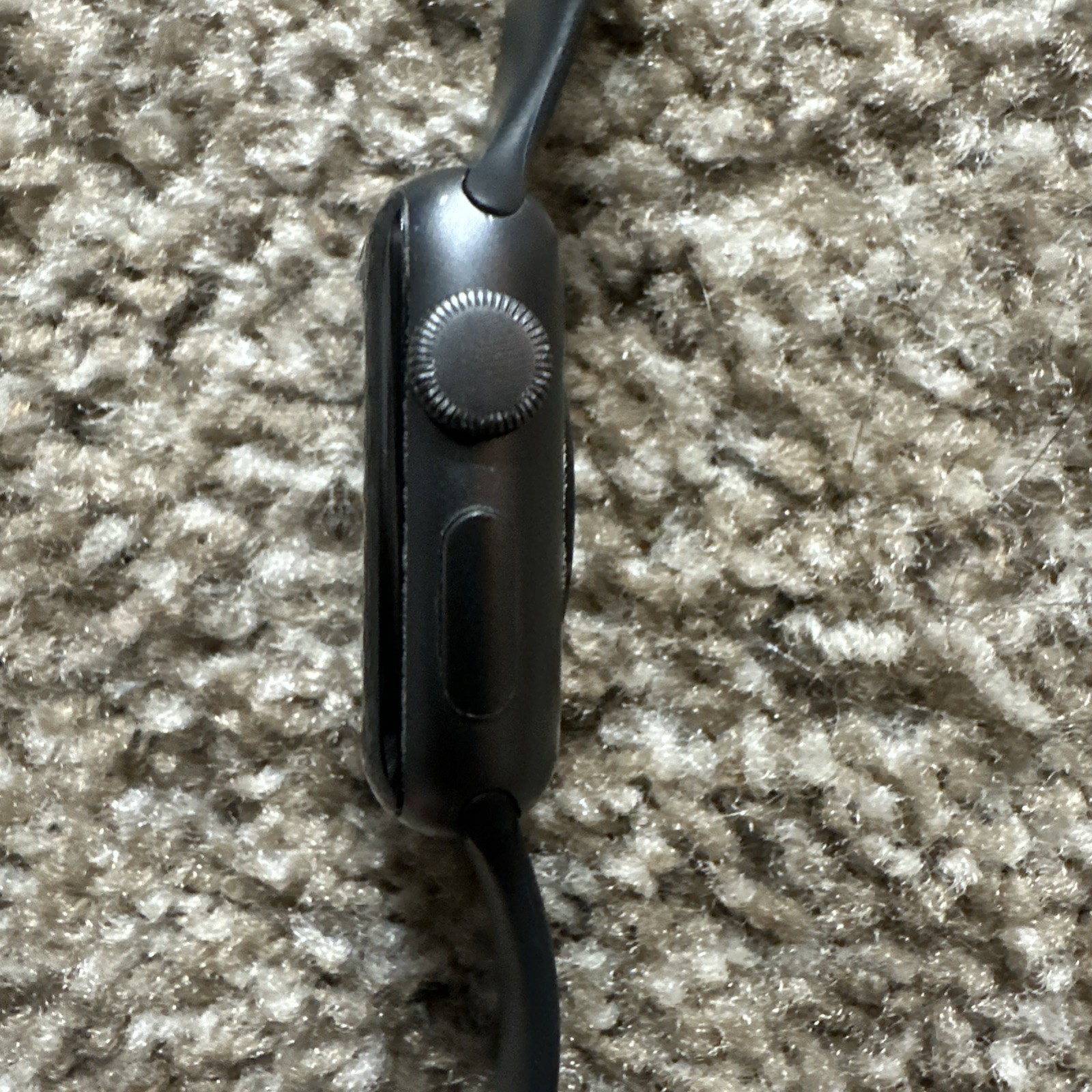 Apple Watch Series 3, 38mm, Space Gray With Black Silicone Wristband