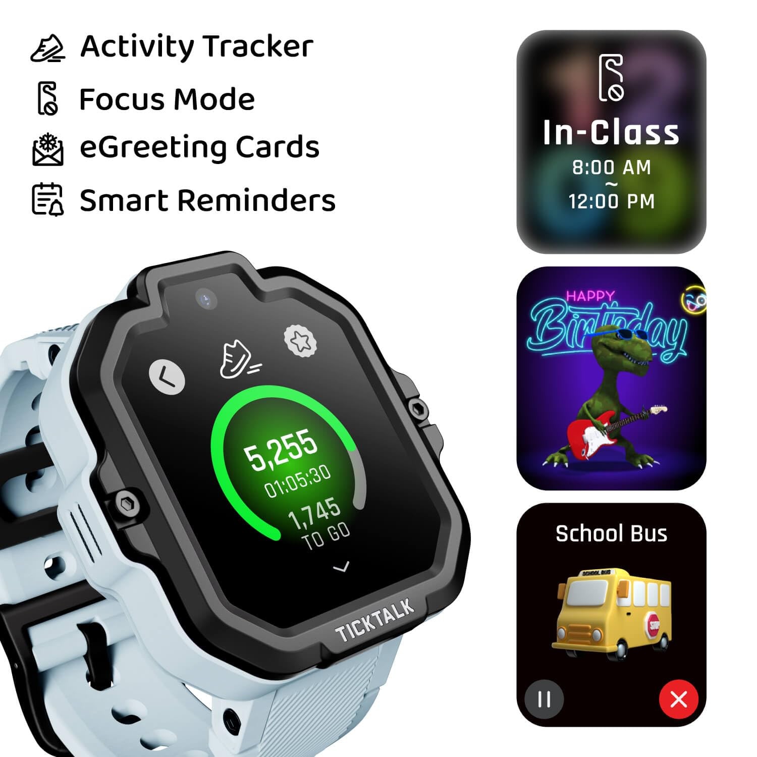 TickTalk5 Smart Watch for Kids with GPS Tracker, Video Calling, Texting, and …