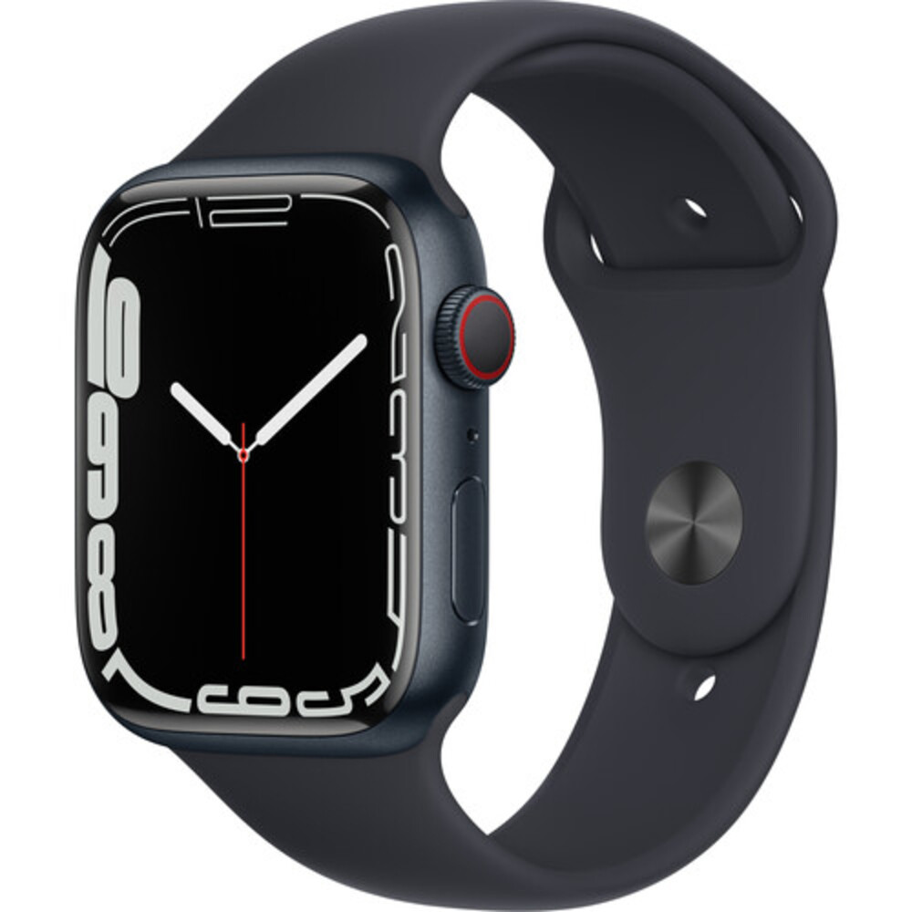 Apple Watch S7 45mm GPS/LTE Midnight Case Midnight Band MKJ73LL/A