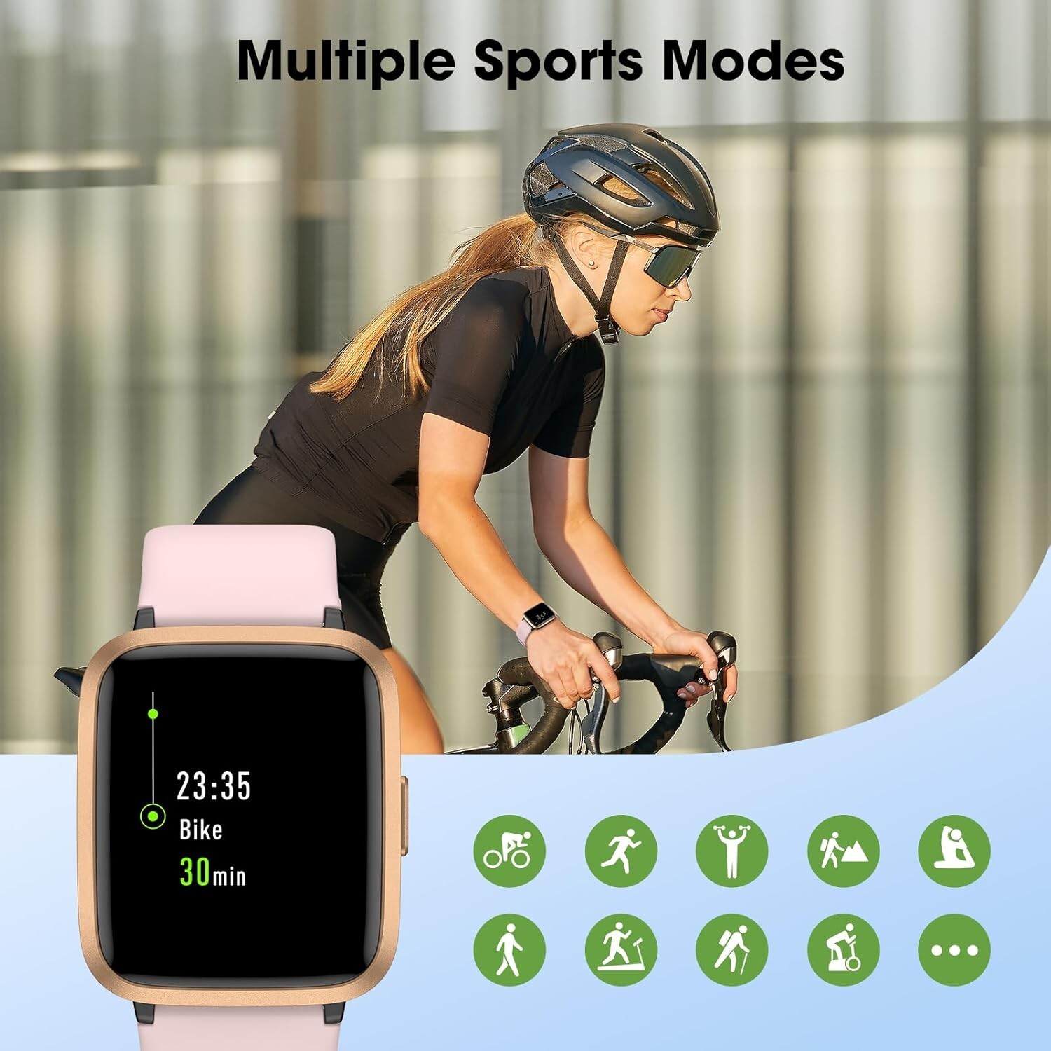 Livikey Smart Fitness Watch: Heart Rate & Sleep Tracker with 5 ATM Waterproofing