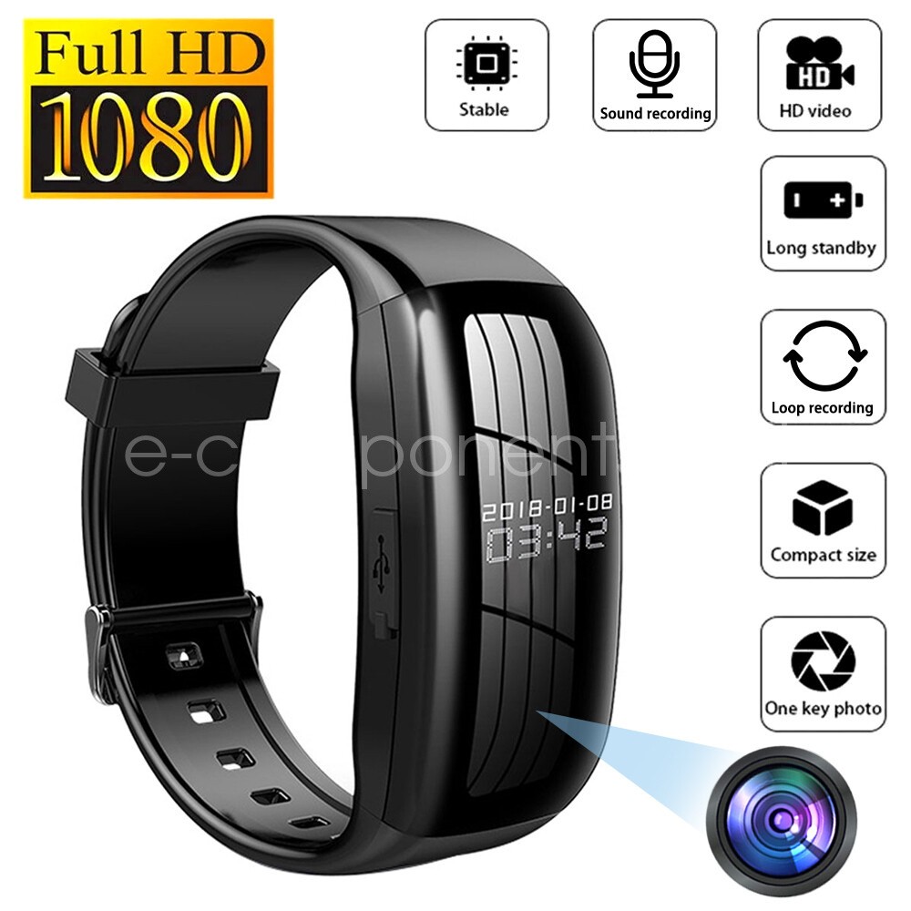 2025 1080P Camera Watch Wristband Sports Video Recorder Smart Bracelet 8G-256GB