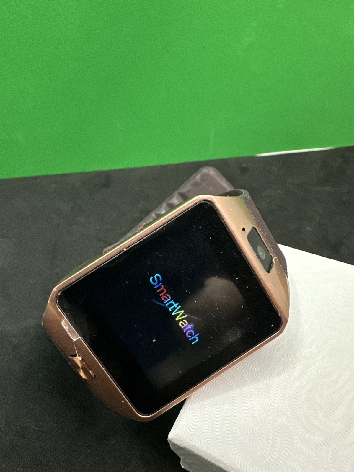 Rose Gold Smart Watch Bluetooth Phone for Android Stainless Steel A5. Works