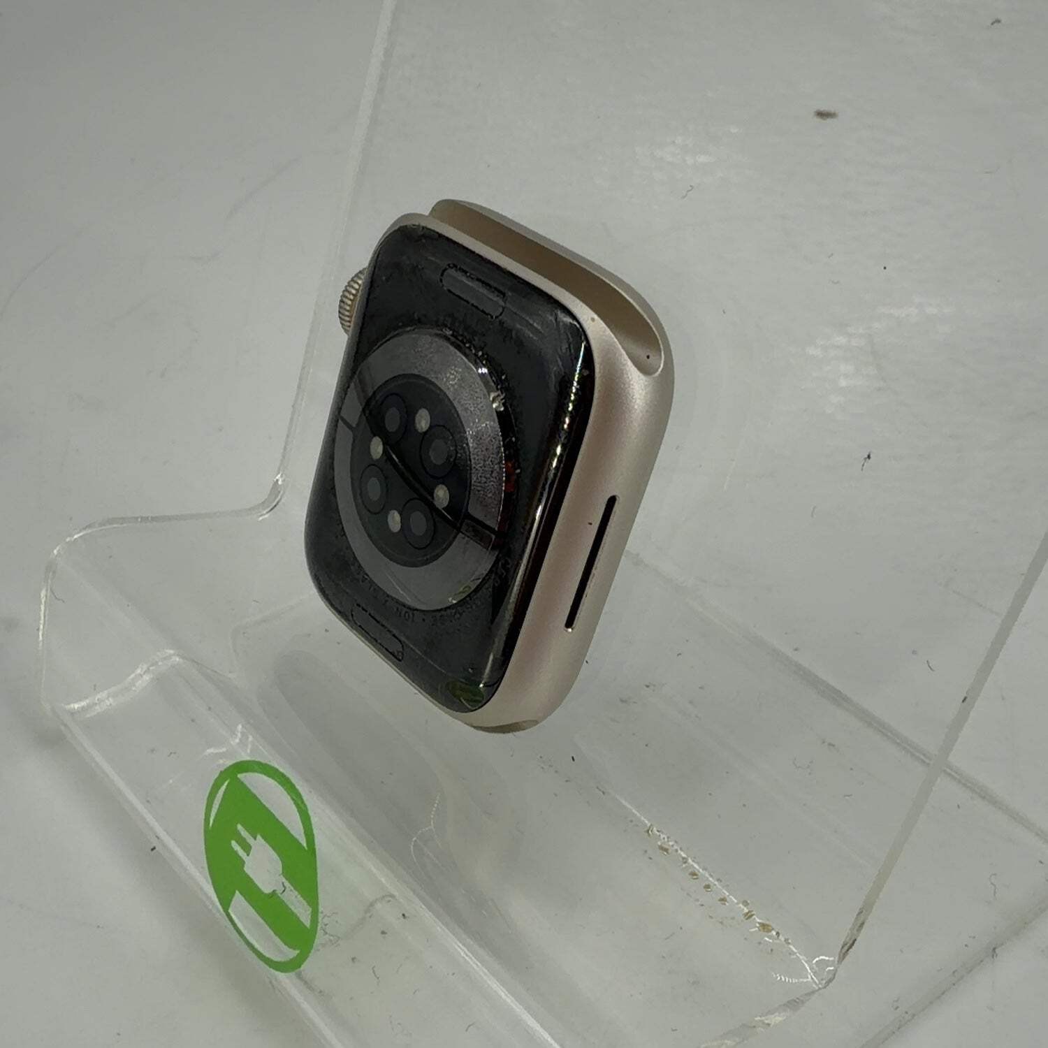 Unlocked Apple Watch Series 7 41MM Silver Aluminum A2475 Face Only
