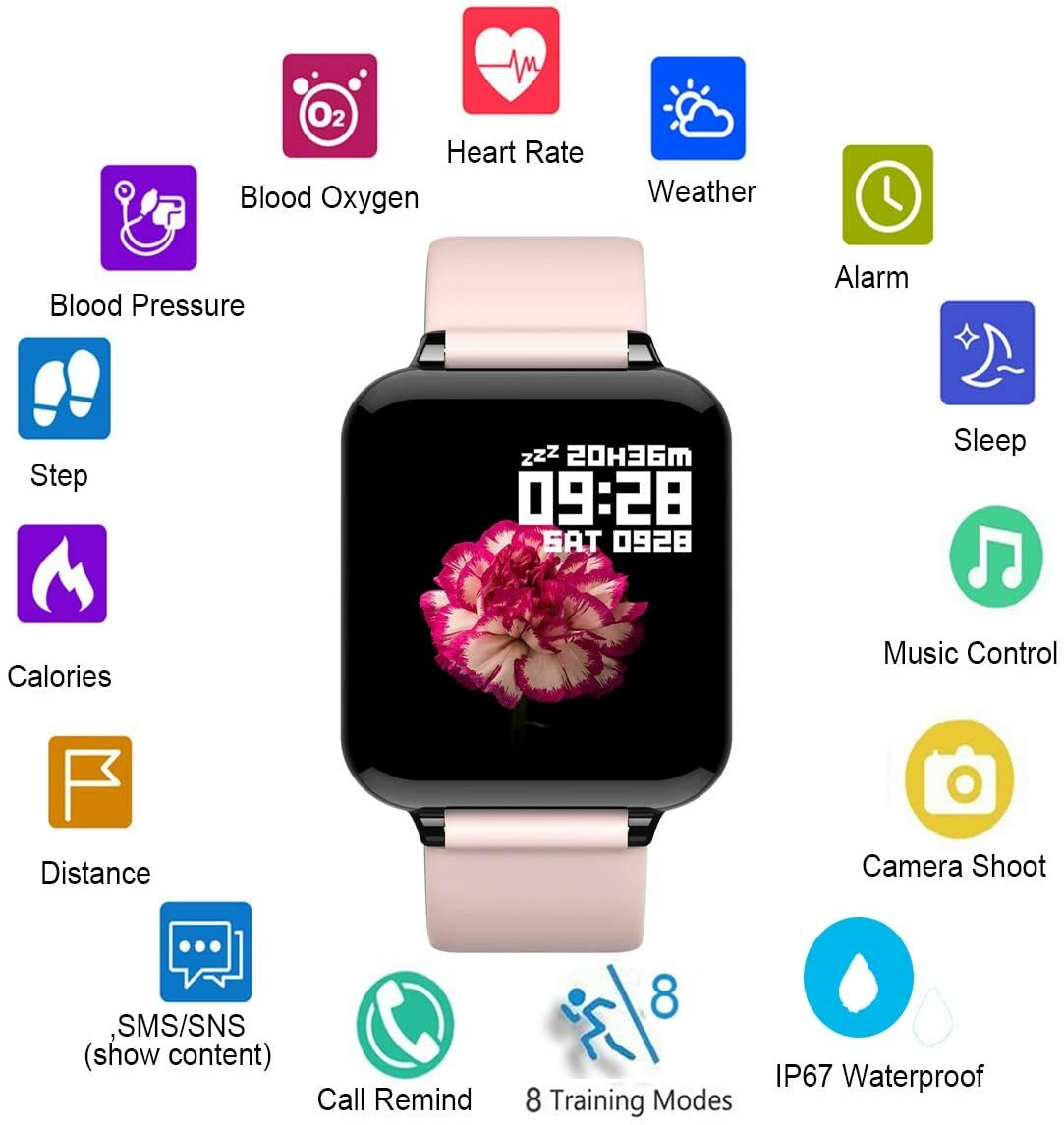 Waterproof Smart Watch Bracelet for Health Fitness Heart Rate BP Sports Gift