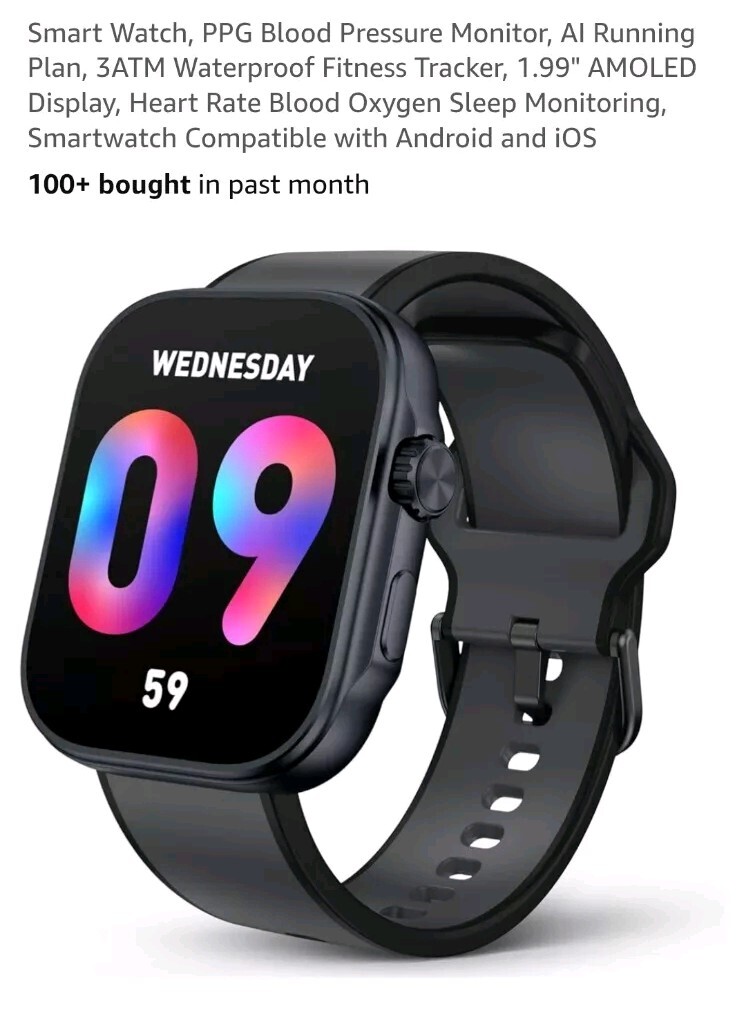 Souyie GTX 13 Smartwatch With PPG Pressure Monitor, Heart Rate,blood Oxygen, Etc