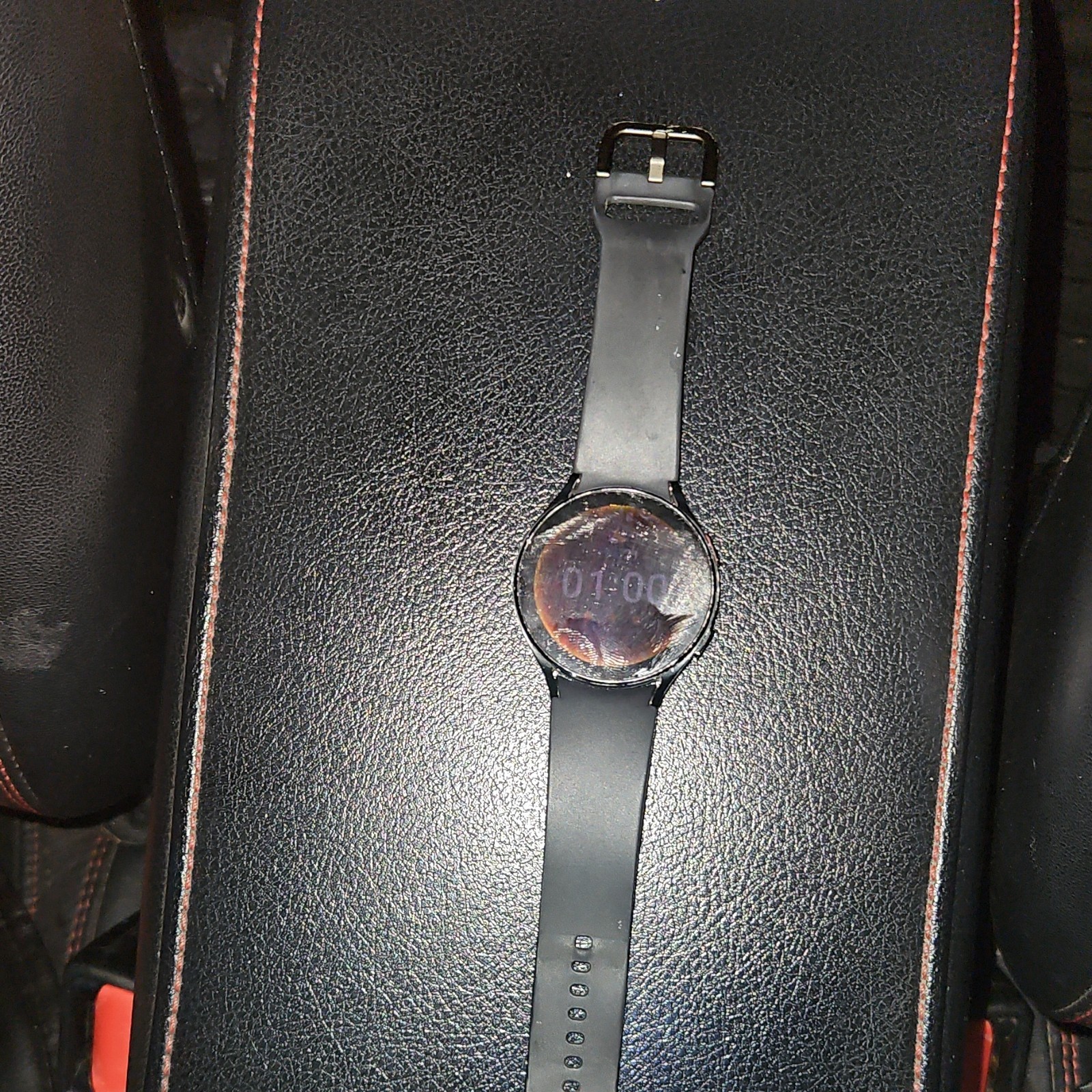 Samsung Galaxy Watch4 SM-R875U AMOLED Touch Water-Resistant Black Silicone Band