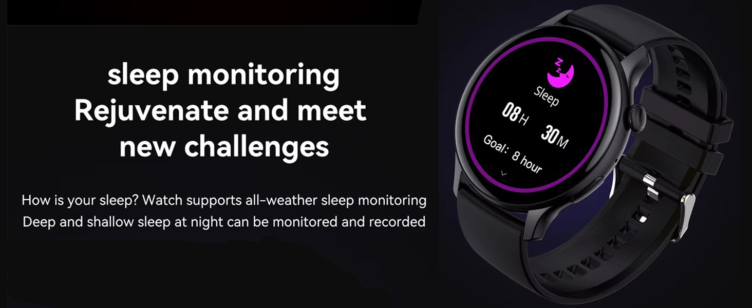 2025 Smartwatch: Round AMOLED, IP68 Water, Bluetooth, All Phones Health Tracker