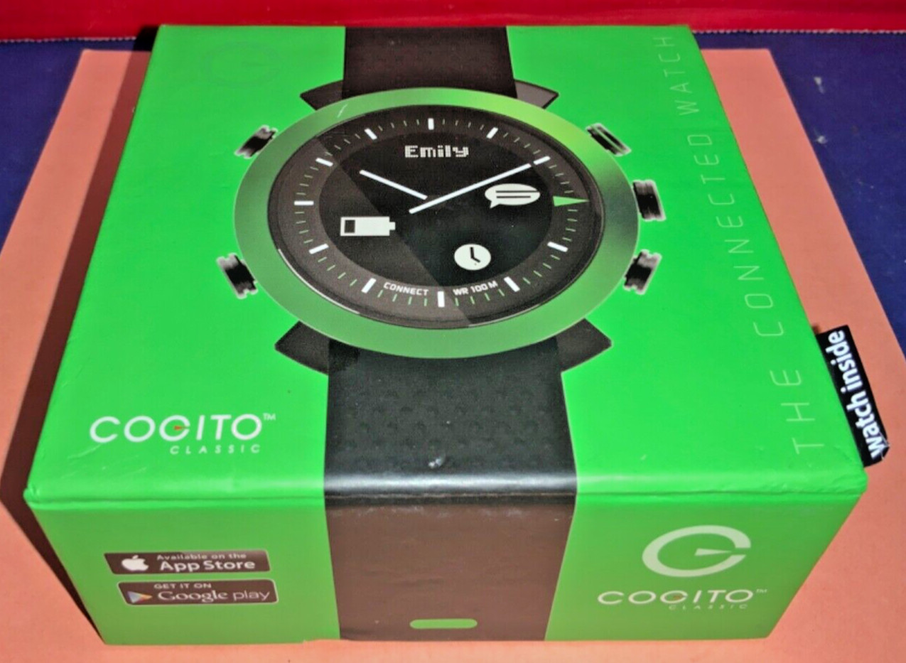 Cogito 2.0 Classic Smart Watch CD002 – Green – TESTED & WORKING – W/ BOX