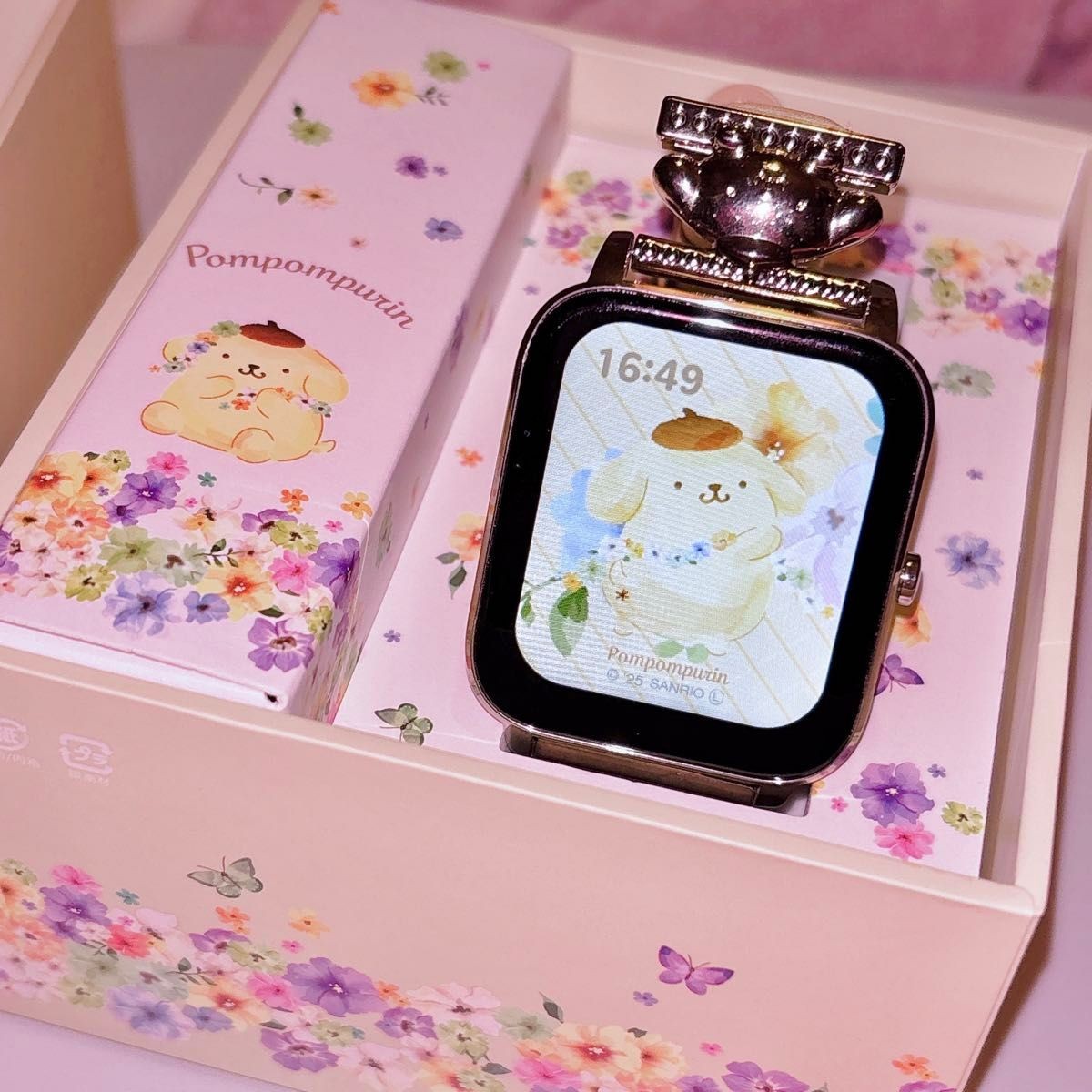 Pompompurin Smartwatch Sanrio Japan GH-SMWL-PN Original Voice IP68 Waterproof