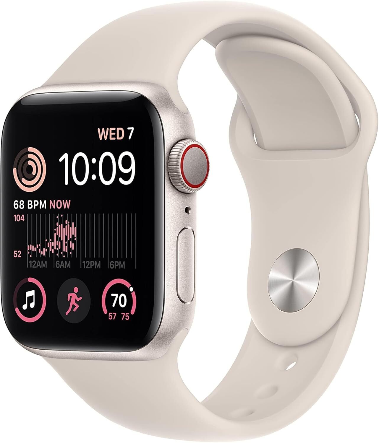 (GPS + LTE Cellular) Apple Watch Series SE 2nd Gen 44mm Aluminum Case – A GRADE